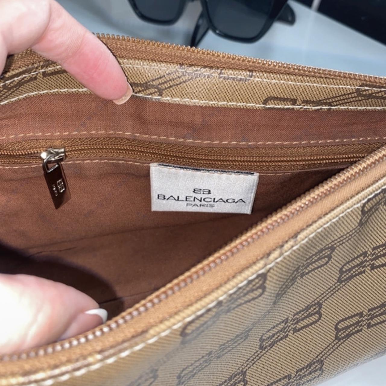 Authentic BALENCIAGA vintage bag. Color is brown - Depop