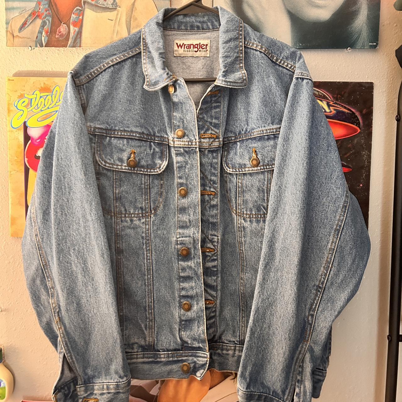 90s Wrangler denim jacket - Depop