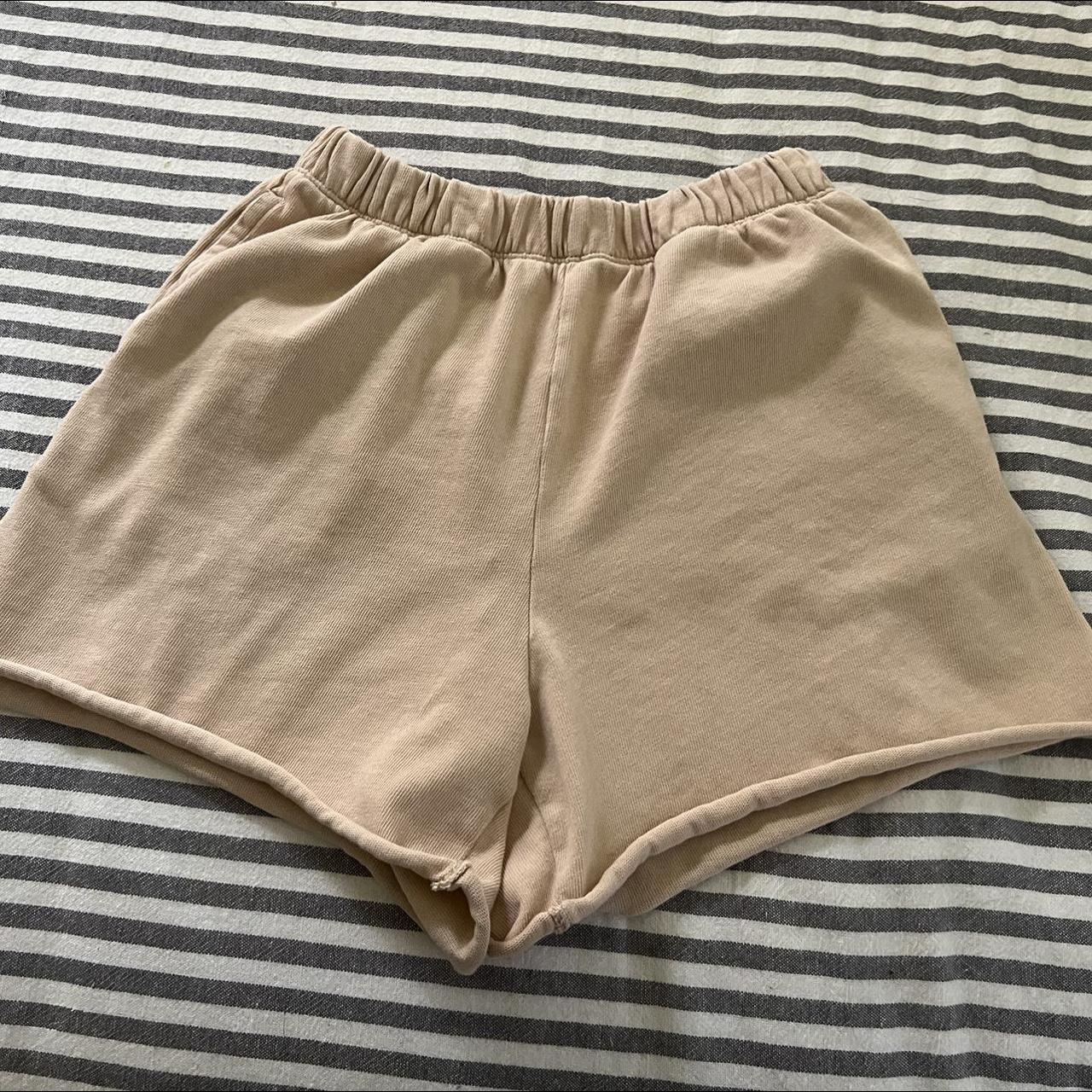 aerie // sweat shorts // nude // women’s xs - Depop