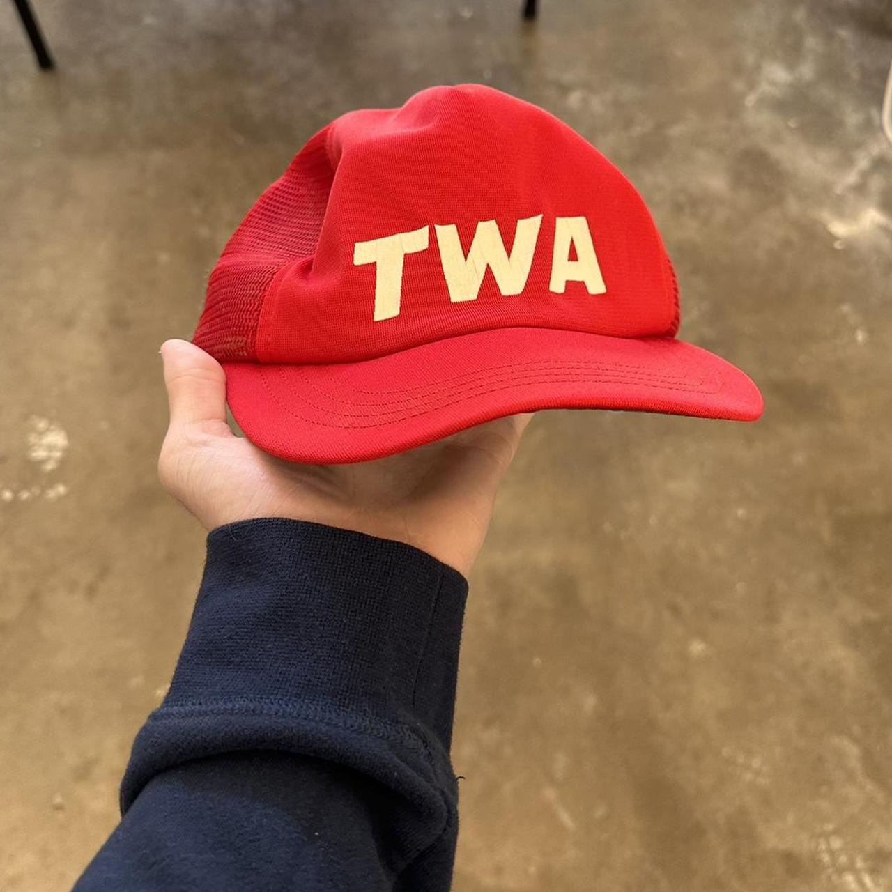 Vintage 80’s TWA Hat Tagged Size 6 3/4 - 7... - Depop