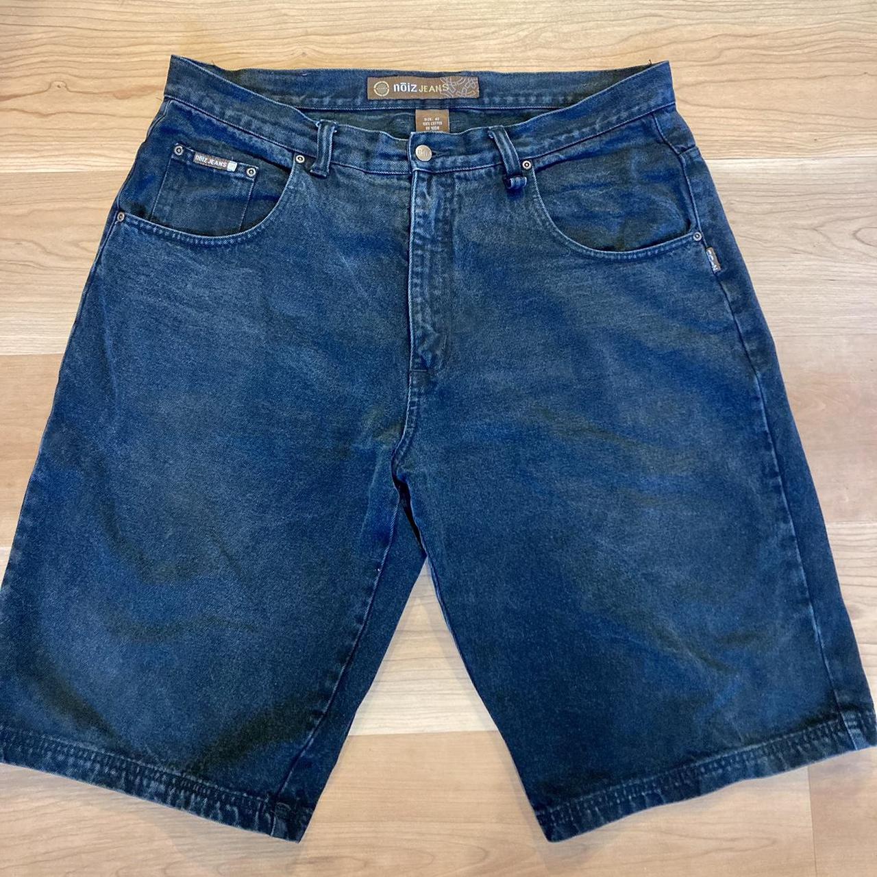 Noiz baggy jean shorts. Waist40 Inseam Hea... Depop