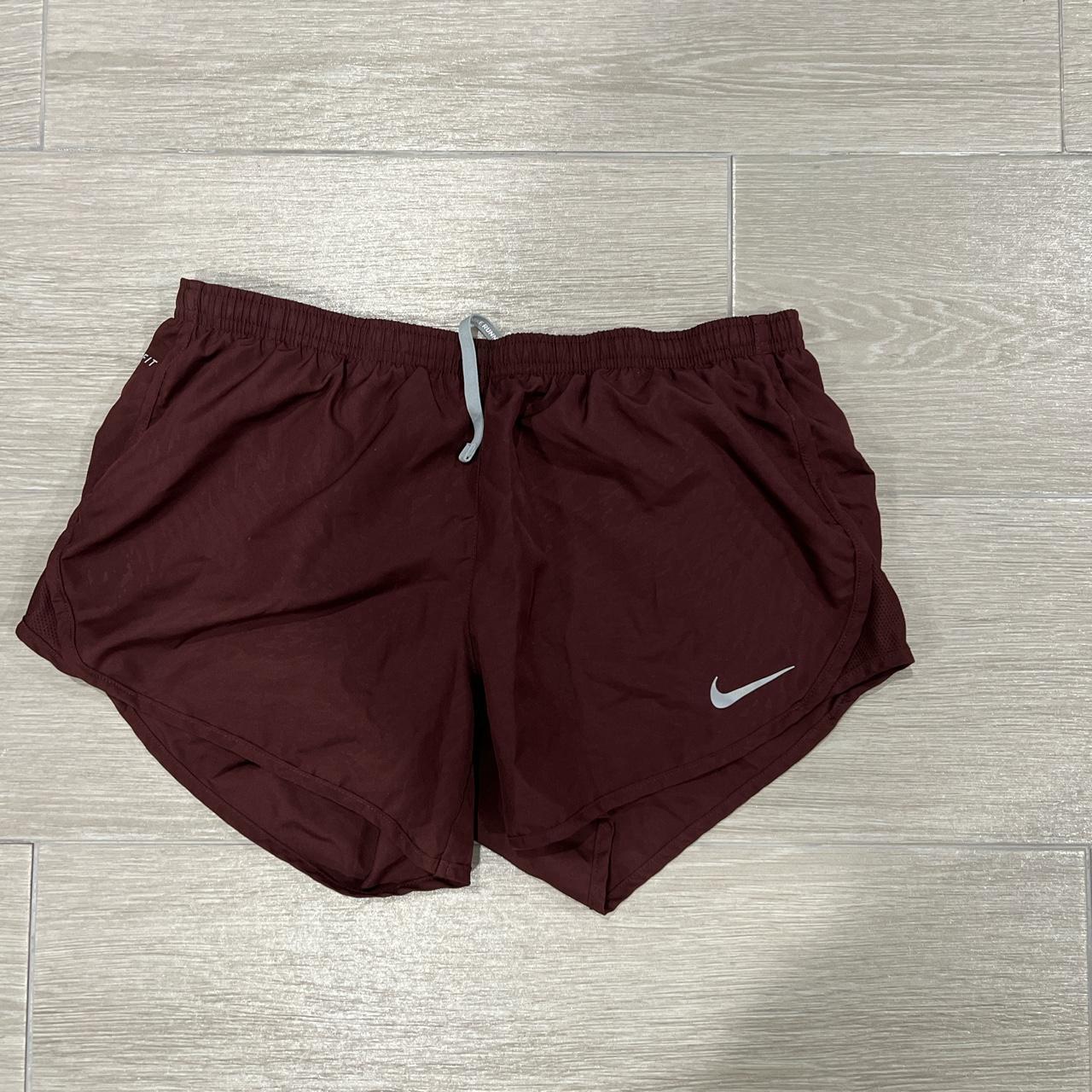 nike burgundy running shorts