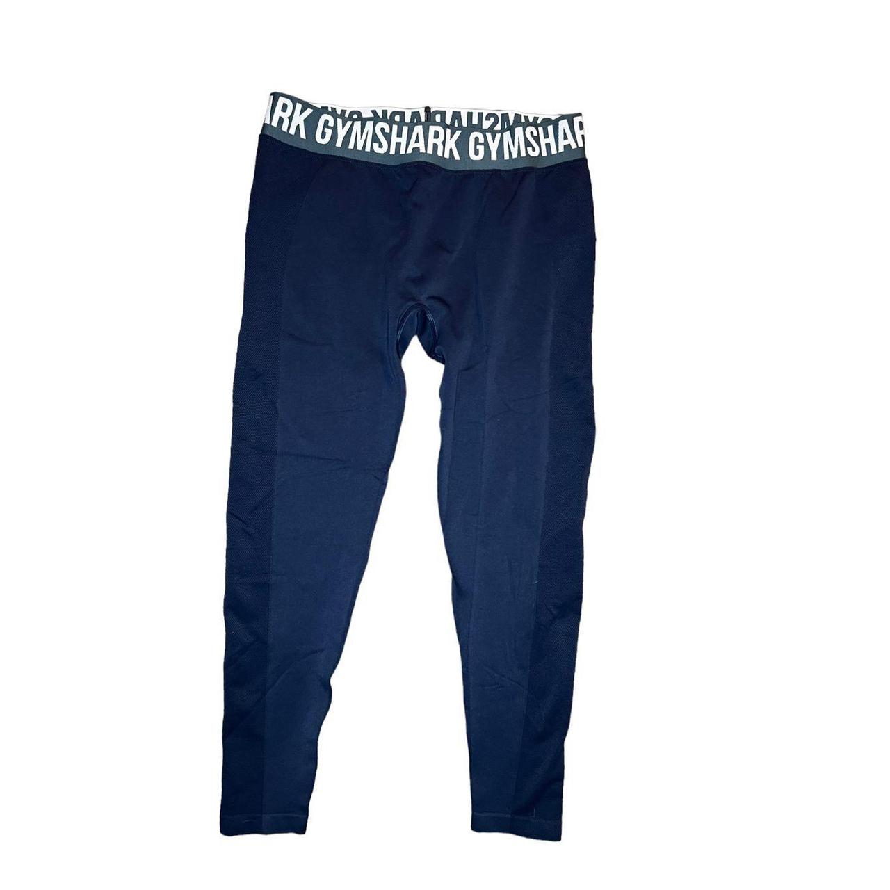 Women’s XL navy blue Gymshark leggings with elastic... Depop