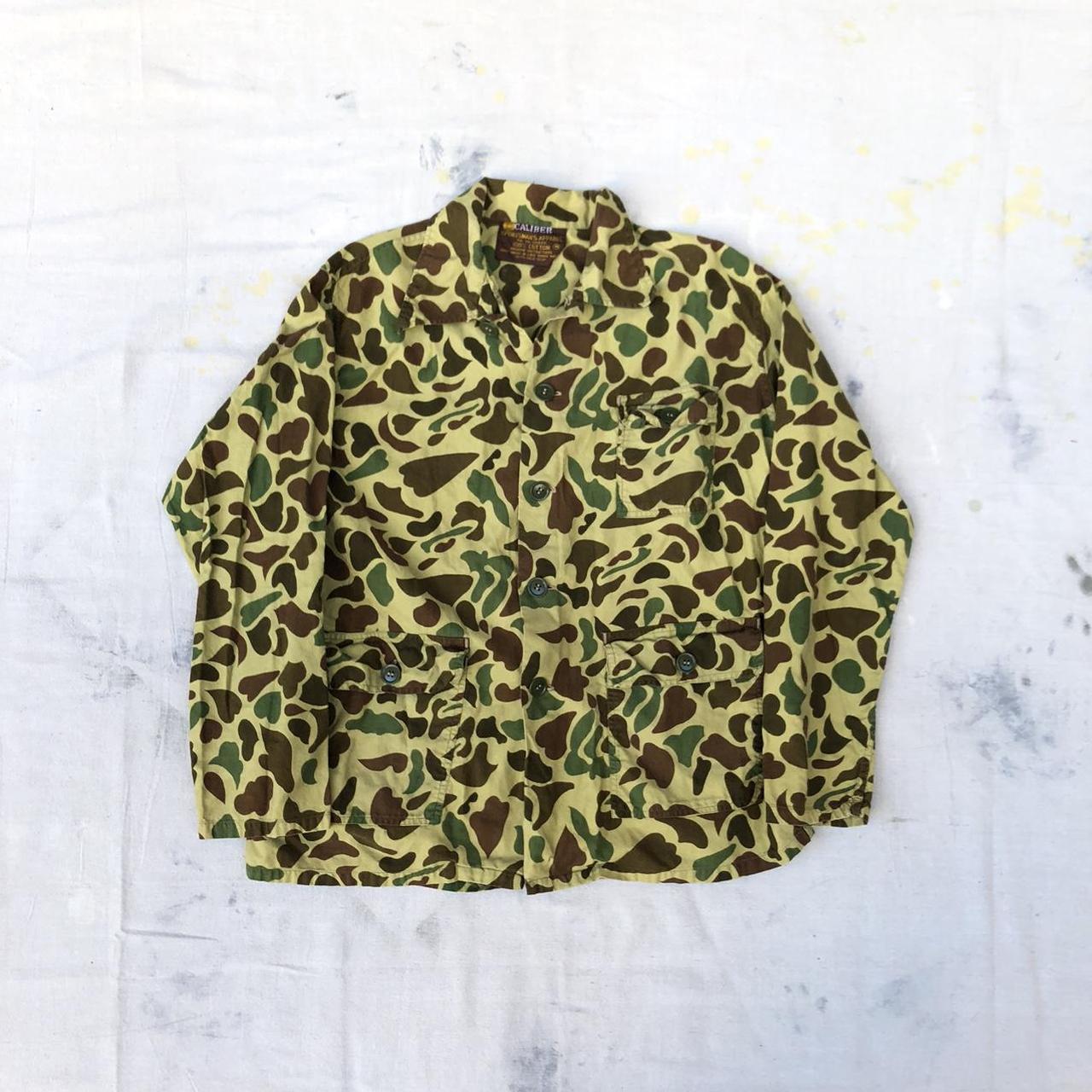 Vintage 70s duck camo hunting jacket Soft cotton... - Depop