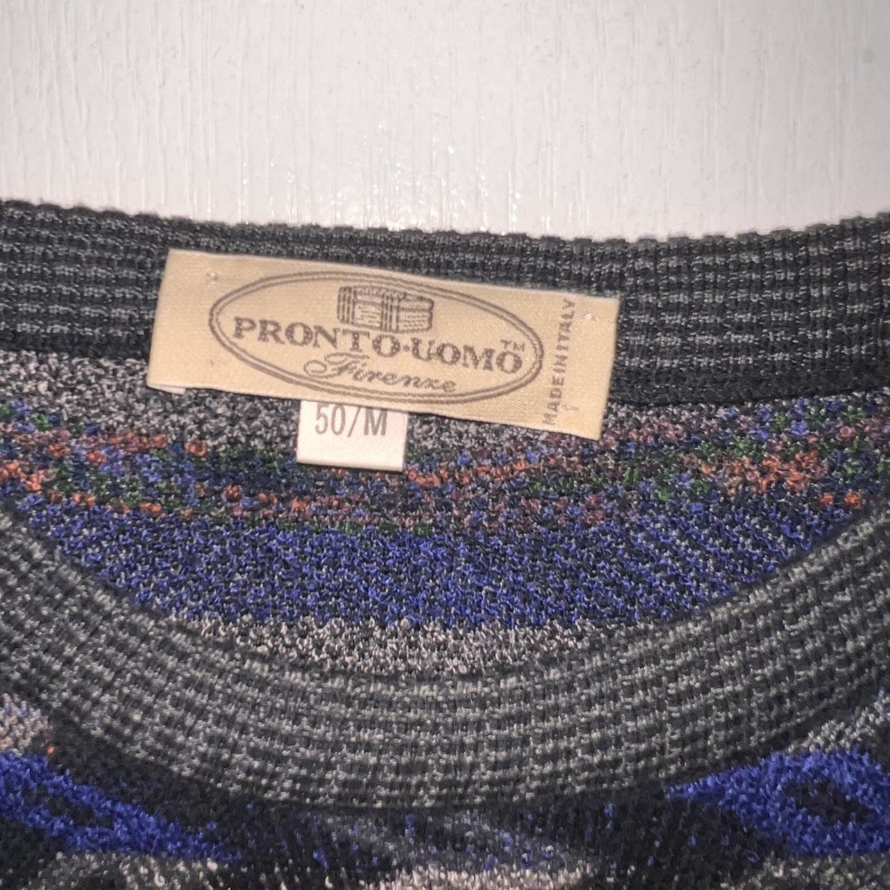 Made in Italy Pronto Uomo 84 zigzag pullover. Depop