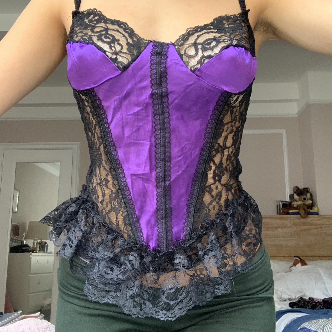 Sexy purple top💜😈 No tag- I would say this fits a... - Depop