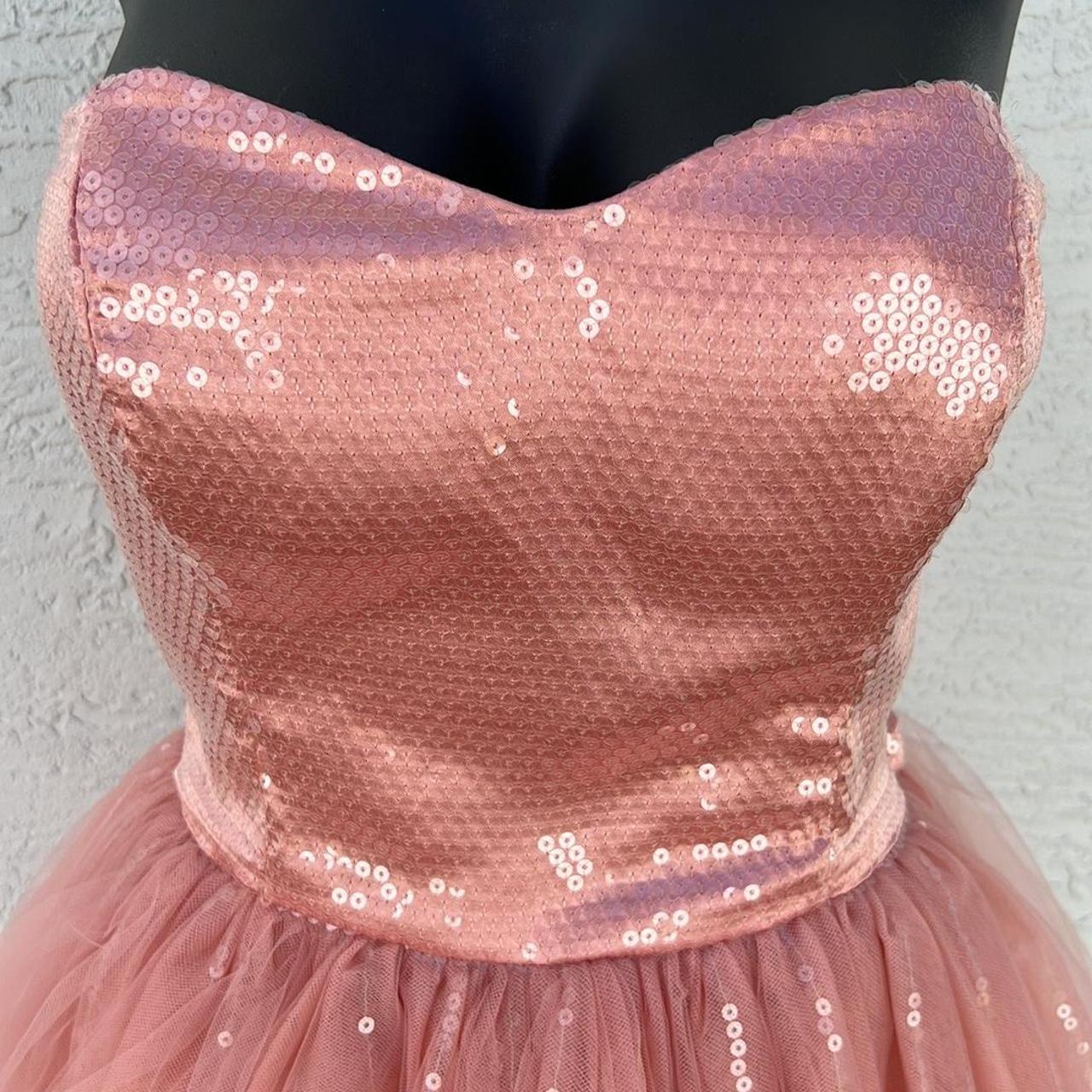 Betsey Johnson Women's Pink Dress | Depop