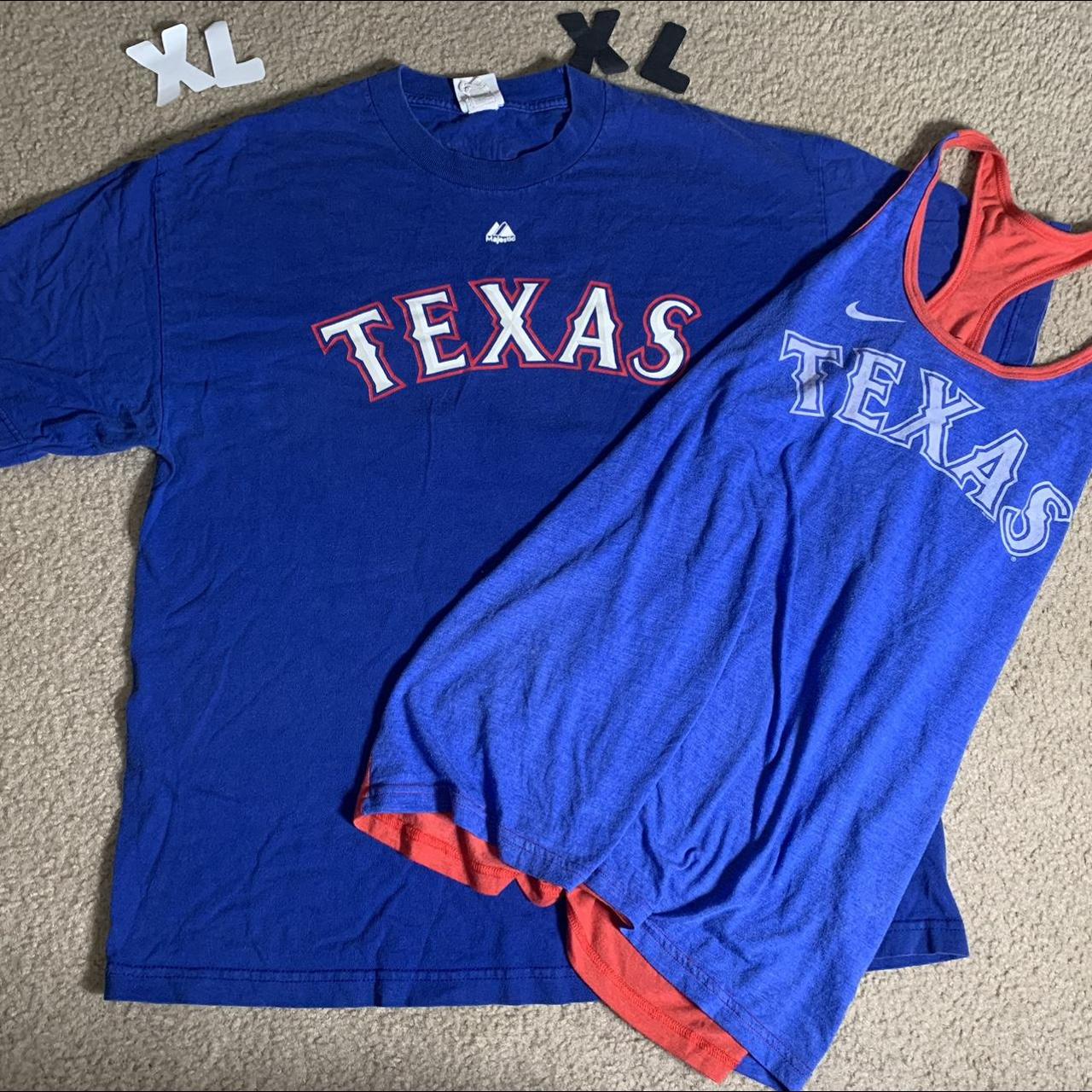 Majestic Texas Rangers Yu #Darvish Blue Youth L - Depop