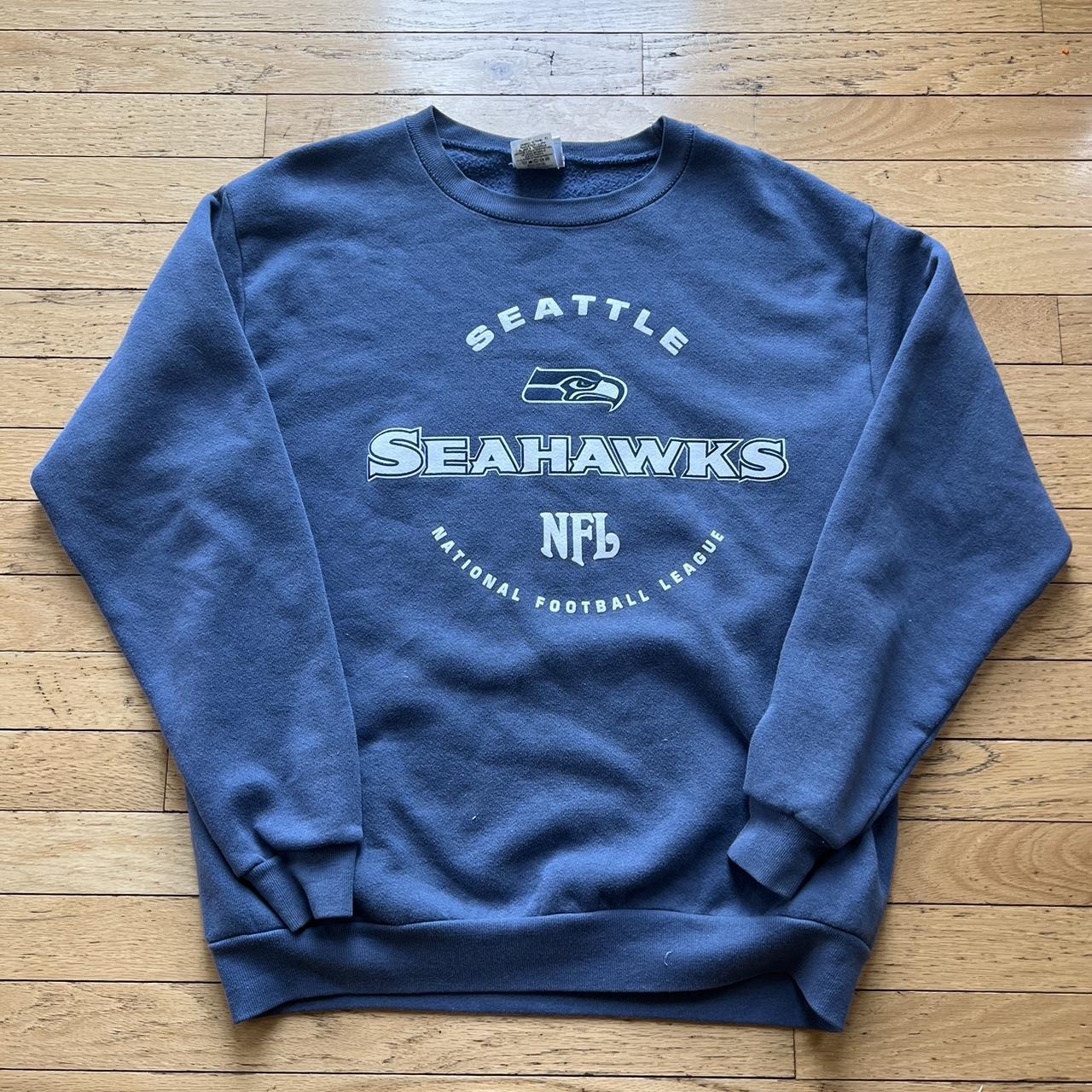 Vintage Seattle Seahawks Crewneck Sweatshirt - L - Depop