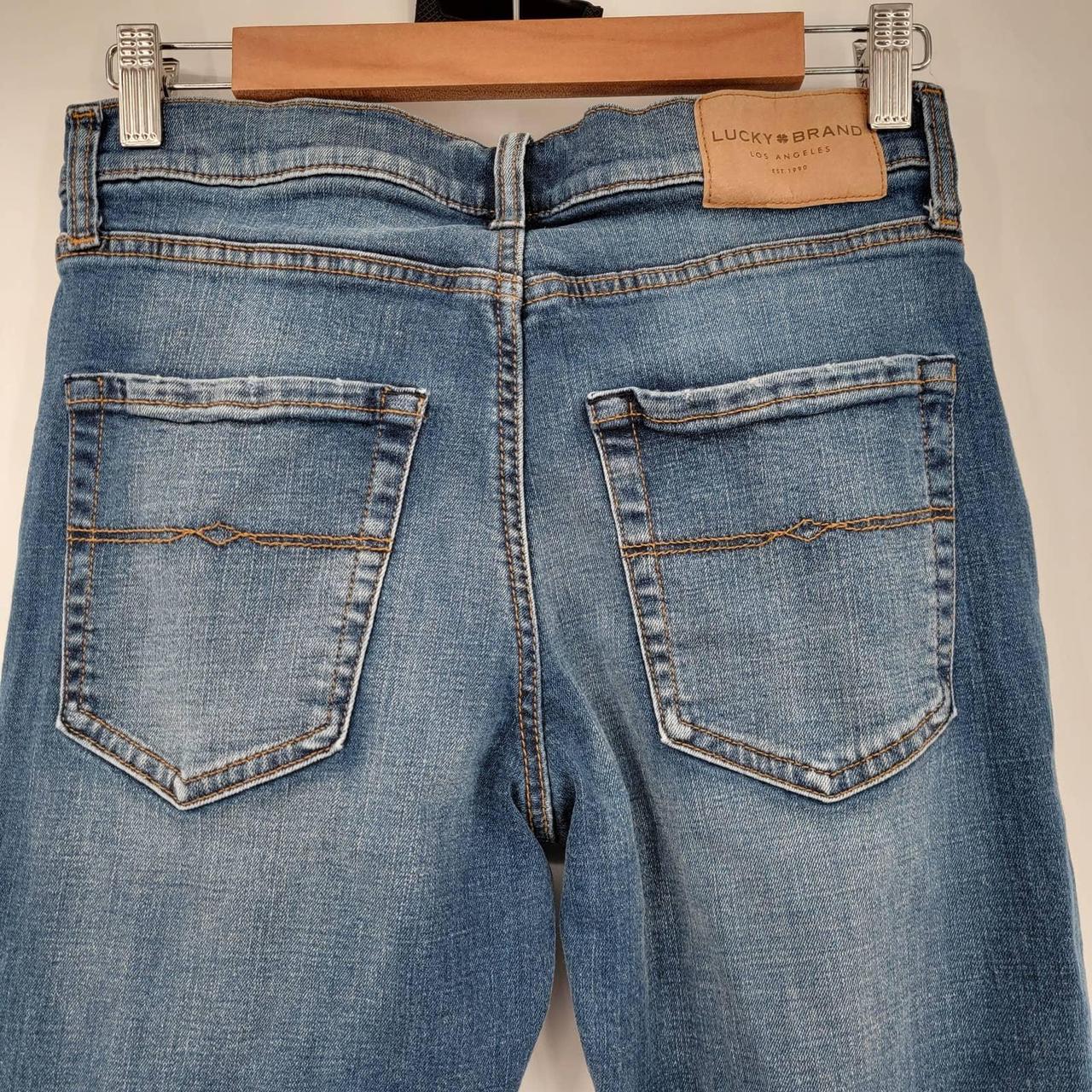 Lucky Brand 410 Athletic Slim Distressed Jeans Sz - Depop