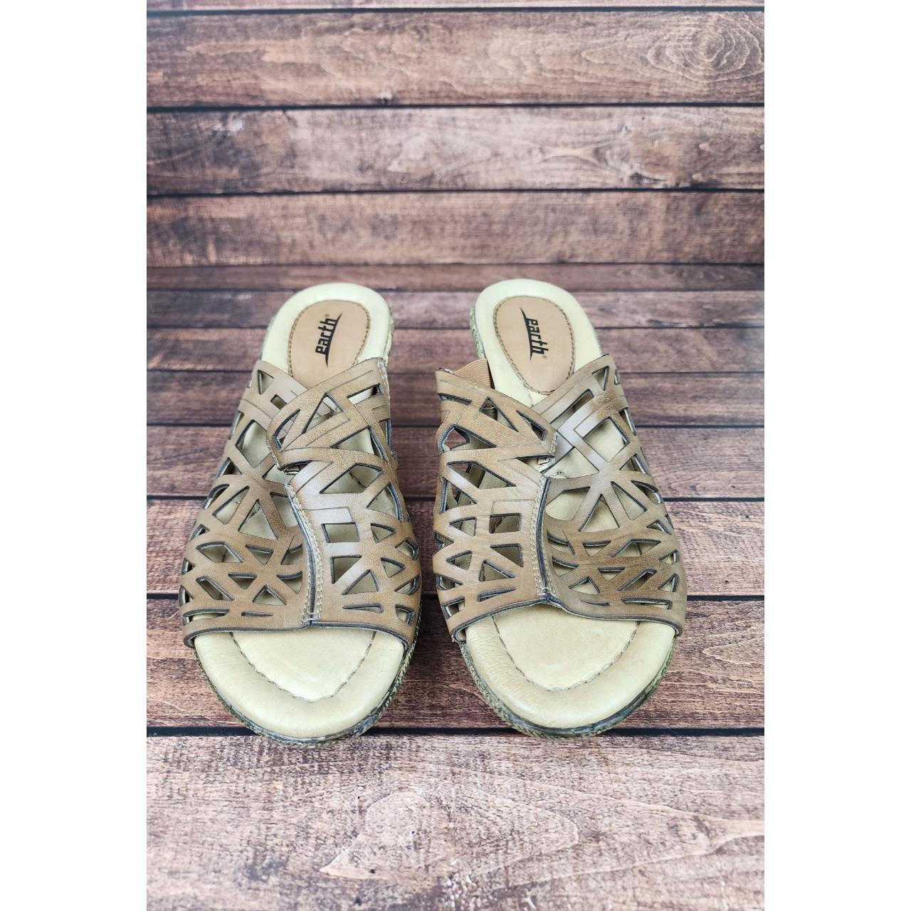 earth tone sandals