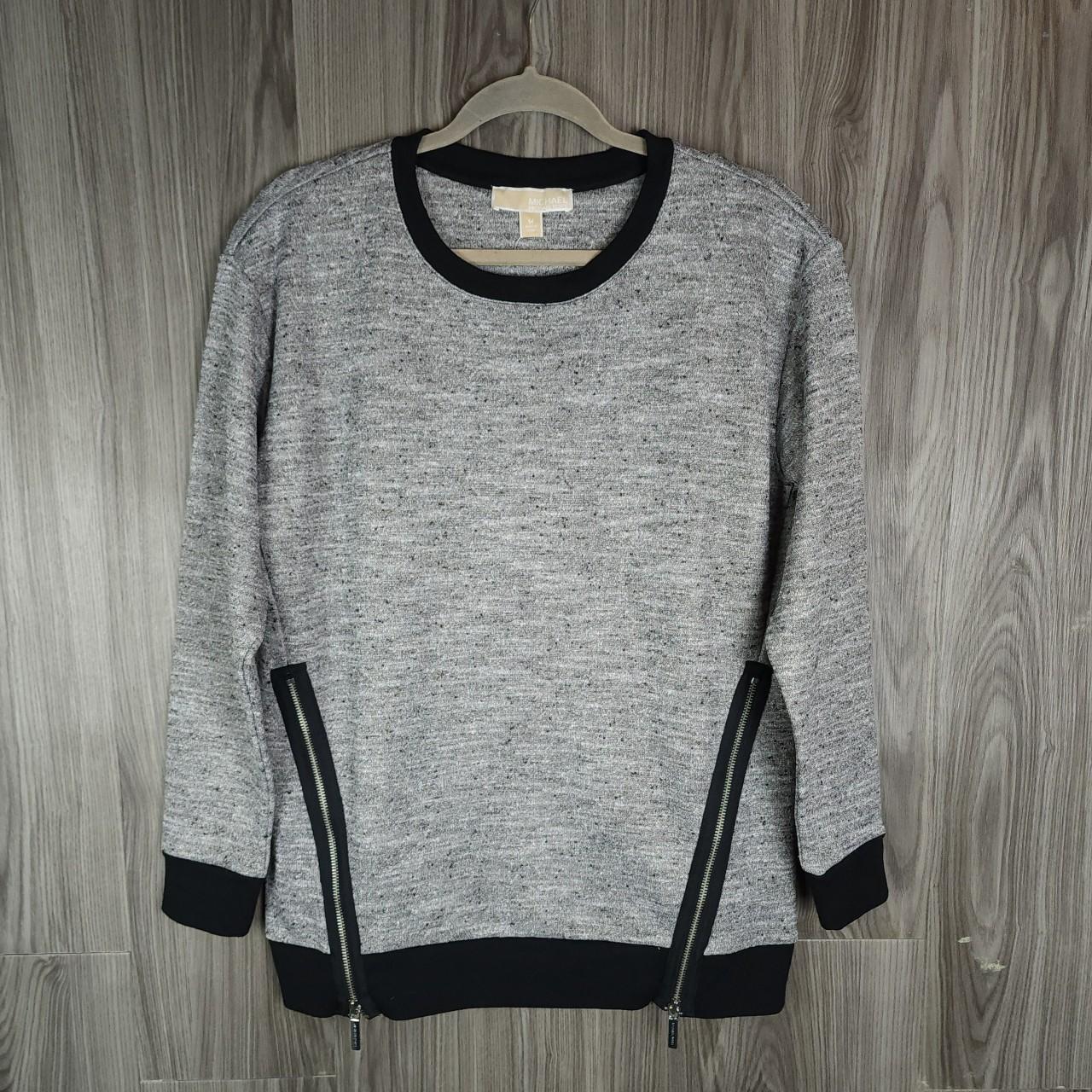 Michael Kors Crewneck Sweater. Side zip. Heathered. Depop