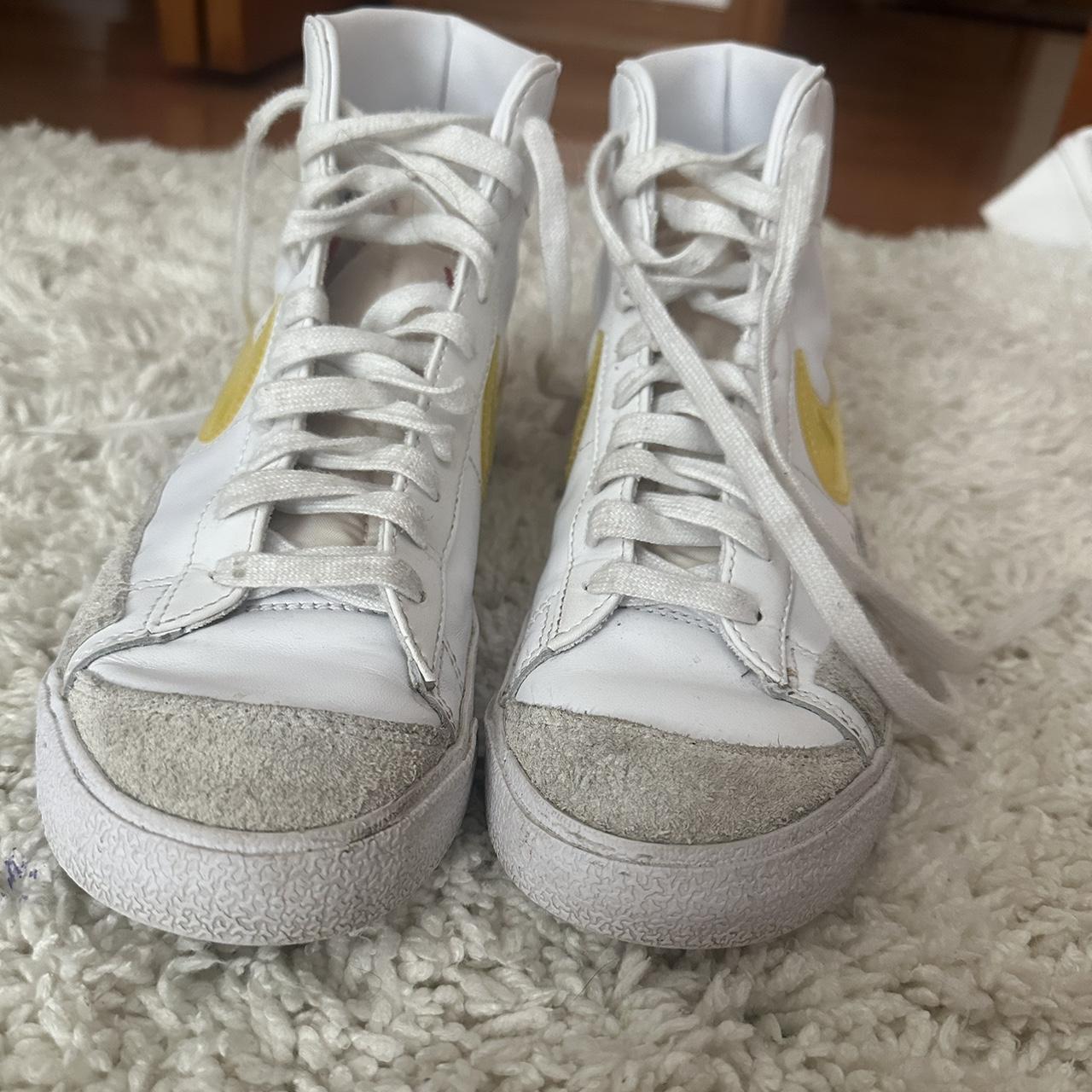 womens yellow nike blazers