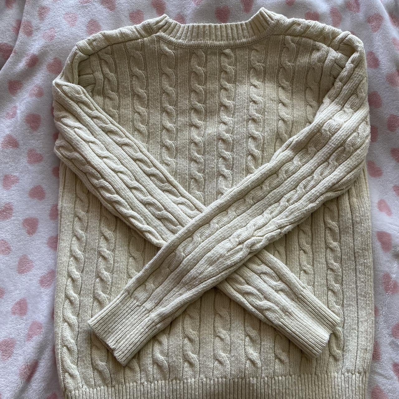 Brandy Melville Women's Cream Cardigan | Depop