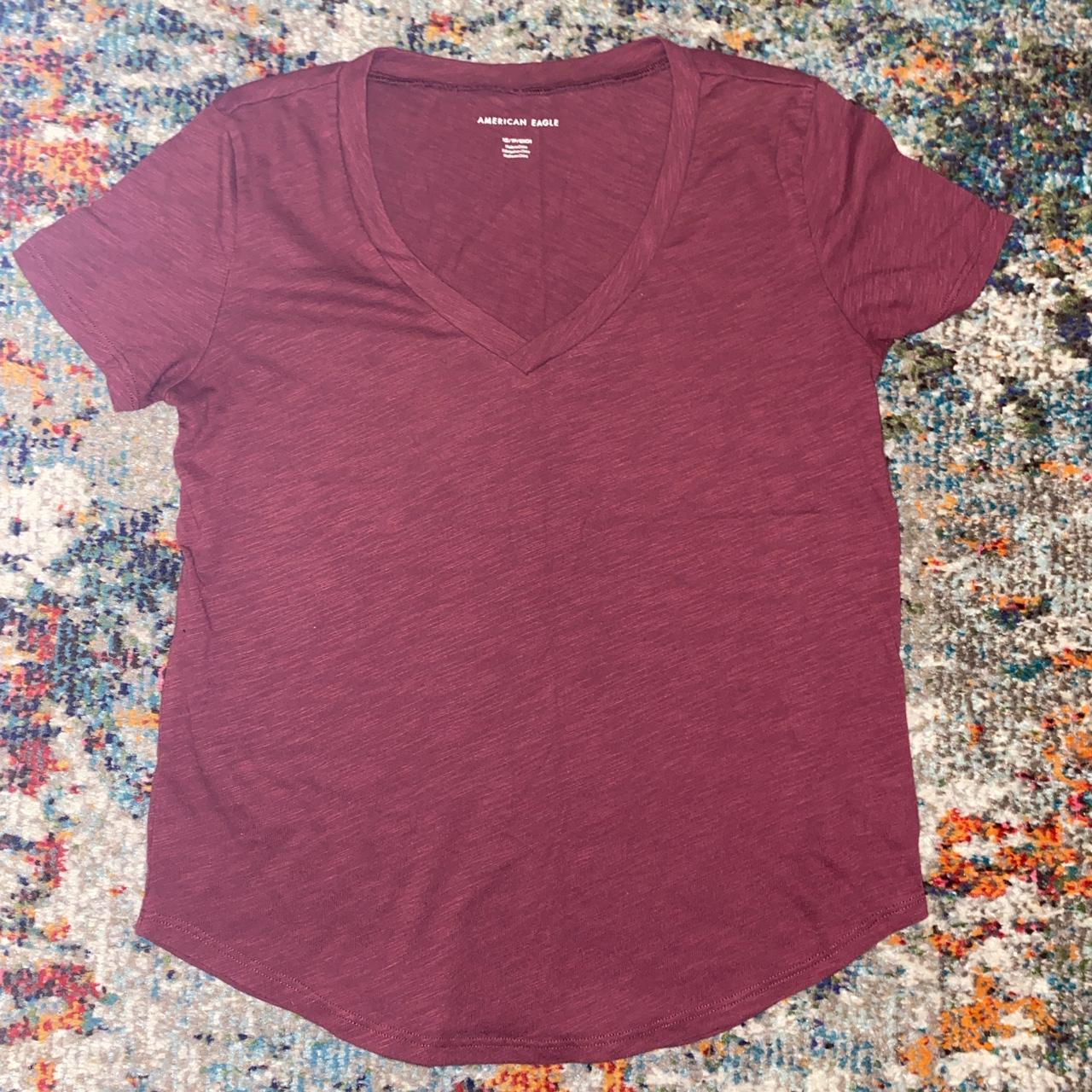 American Eagle VNeck Size XS. Has a looser fit to... Depop