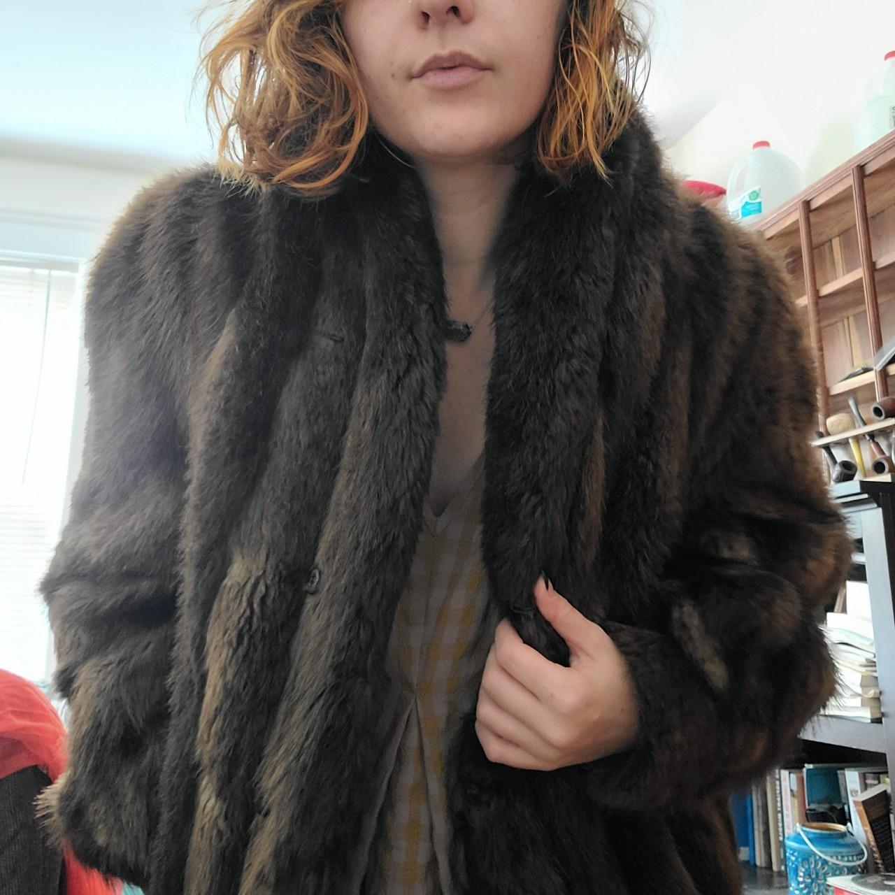 Anne klein 2024 fur coat