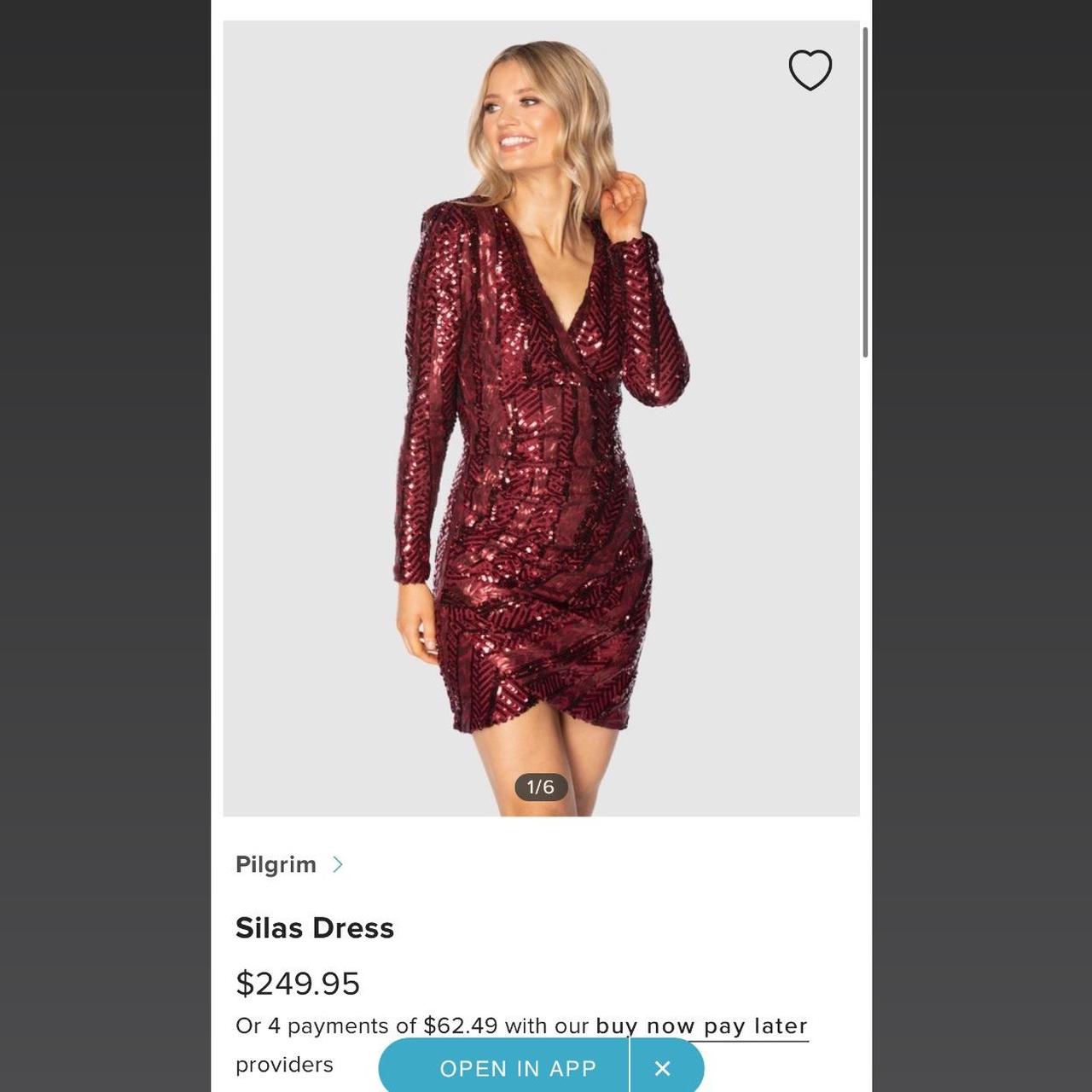 Pilgrim burgundy dress best sale