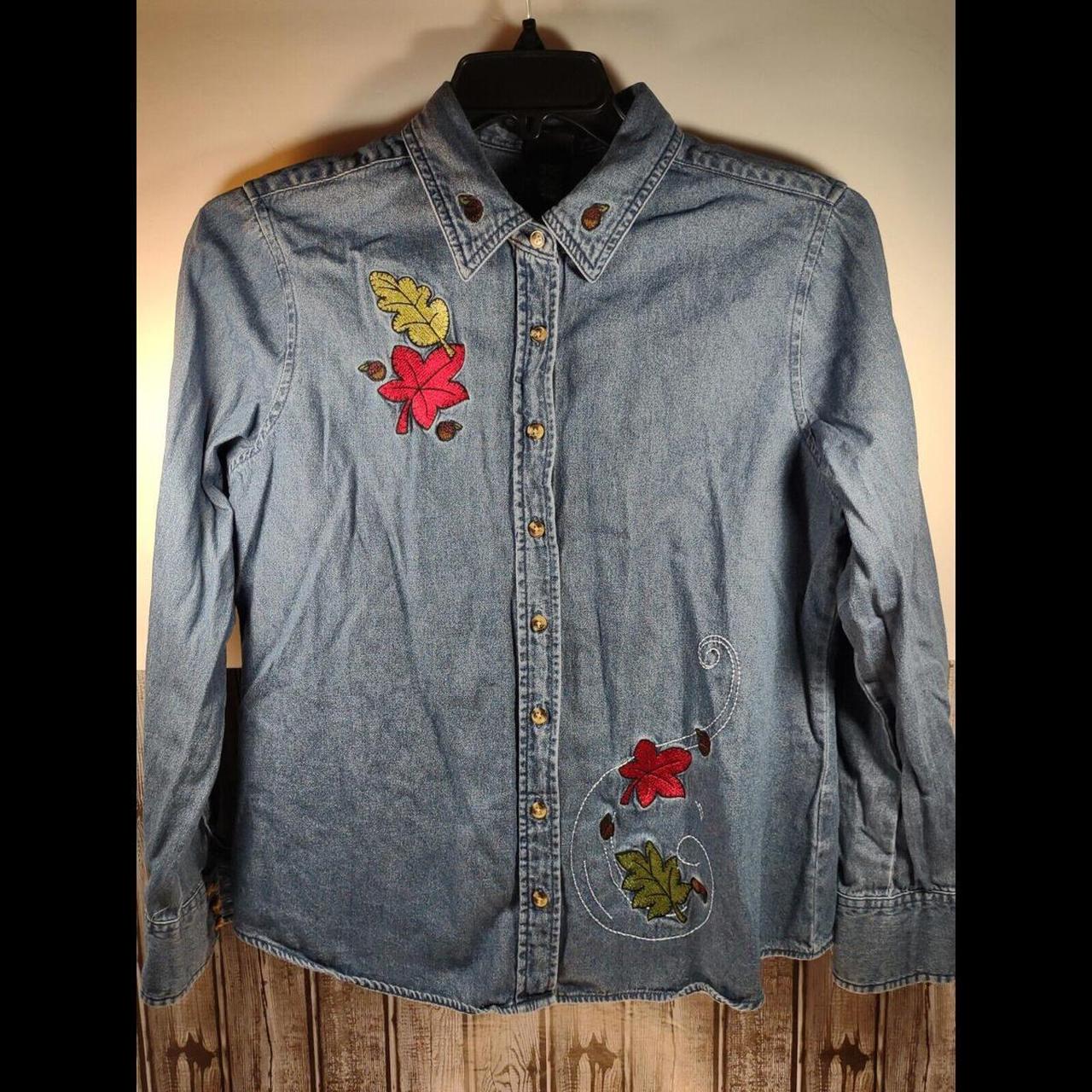 Basic Editions Women's Top - Blue - L – Basic Edi… - image 1