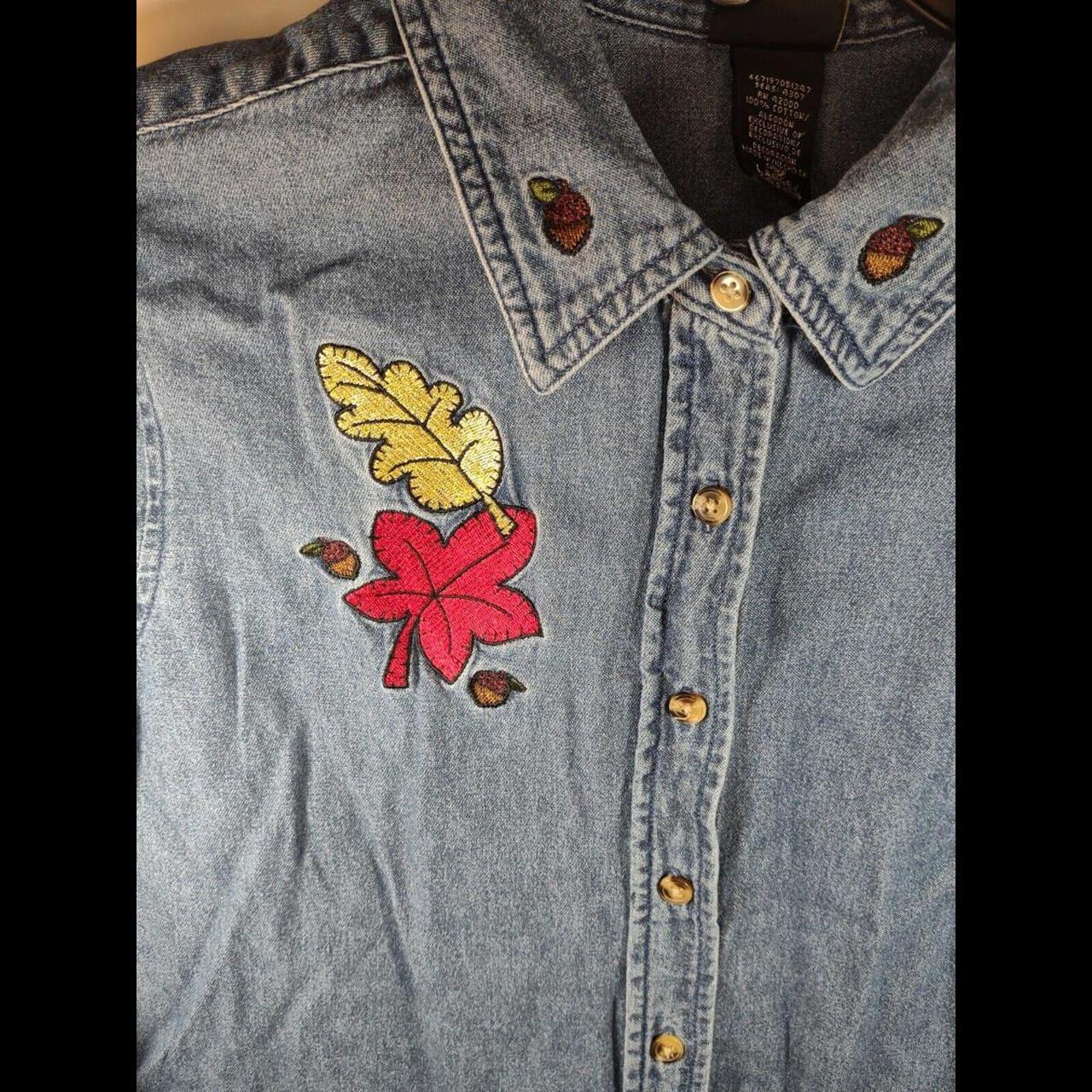 Basic Editions Women's Top - Blue - L – Basic Edi… - image 3