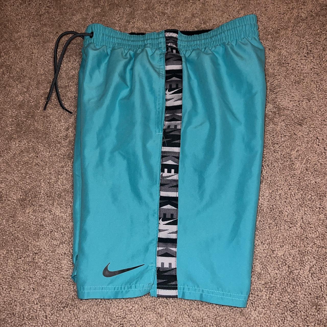 Nike Swim Trunks with liner Size Small Made in... Depop