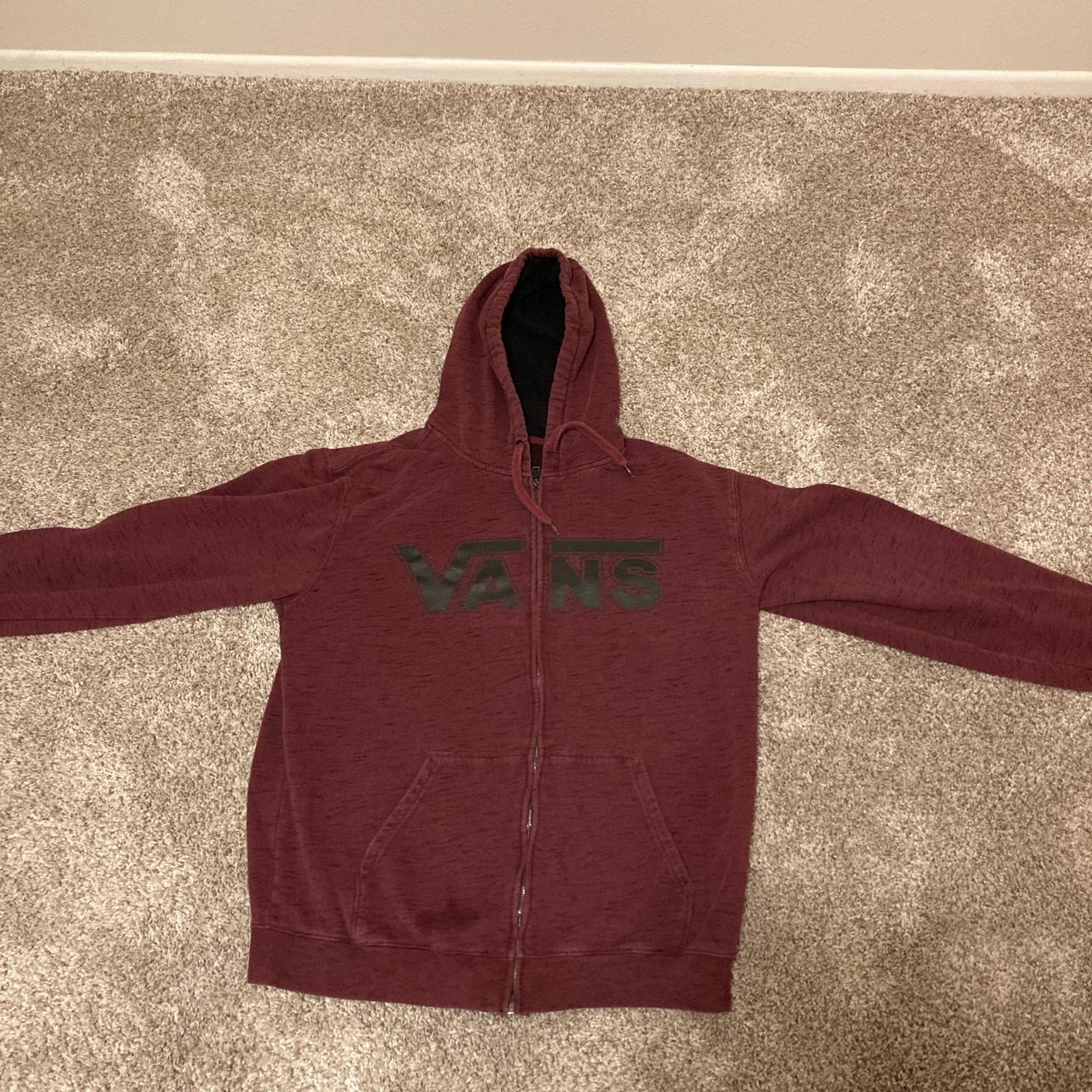 Vans zip up top hoodie mens