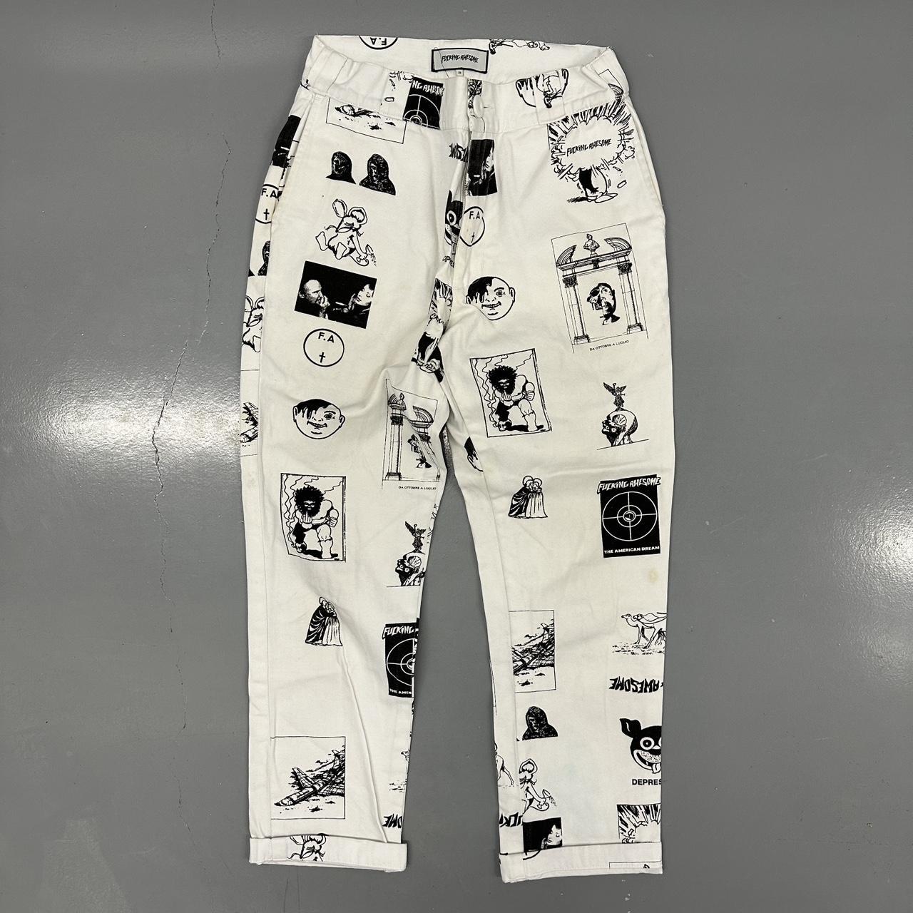 Fucking Awesome White Work Pants Had a couple... - Depop