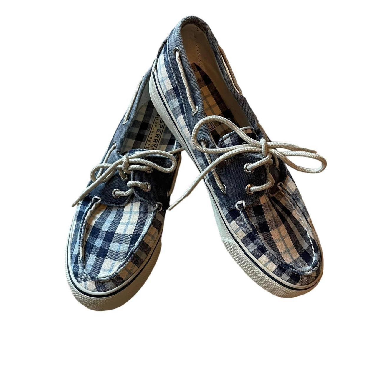 Sperry plaid boat shoes deals