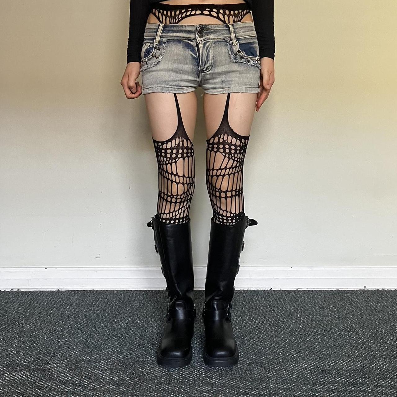 Black Fishnet Stockings * one size, will fit sizes... - Depop