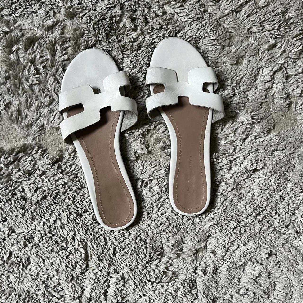 Chinese laundry h sandals white Artist sandals... Depop
