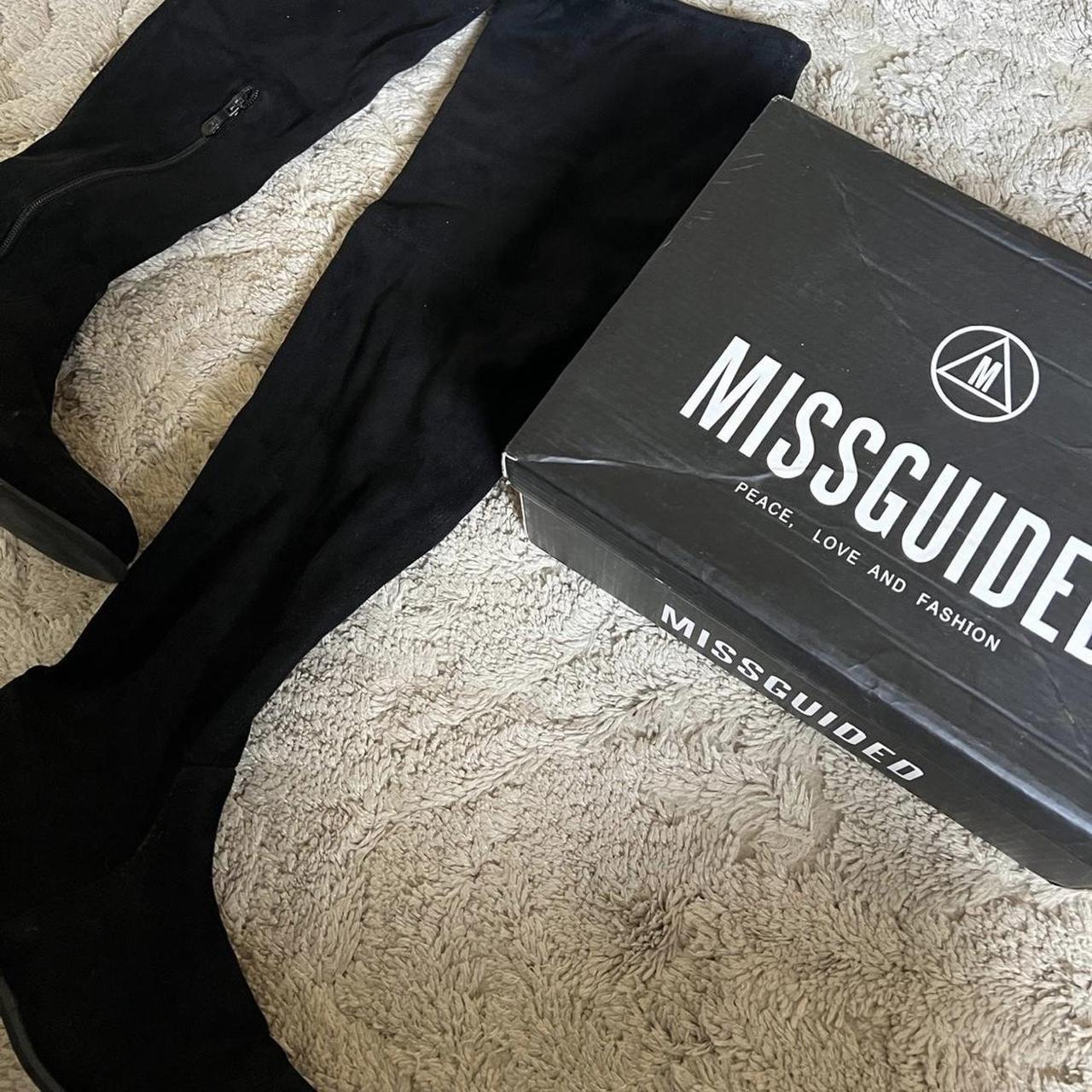 missguided thigh high boots