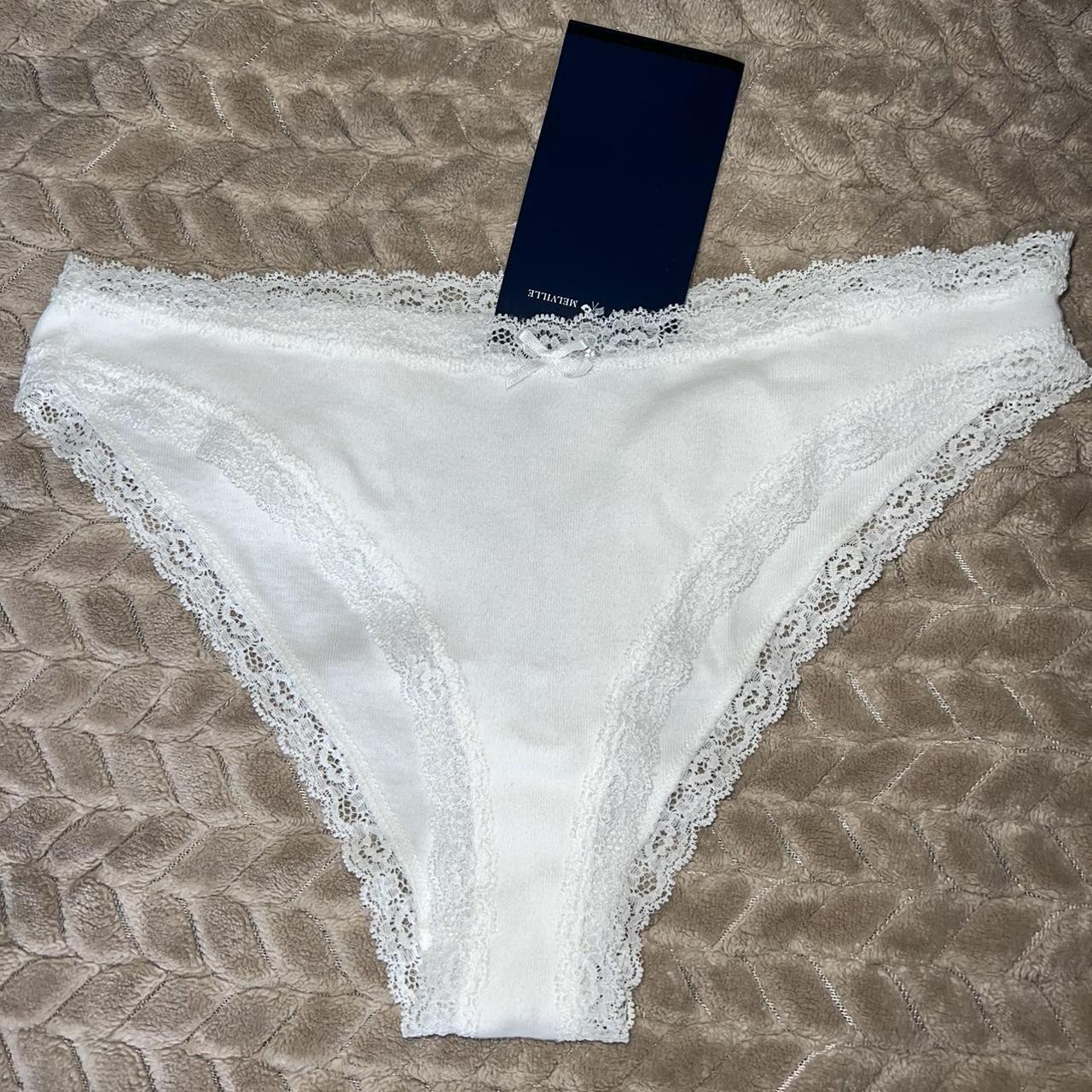 Brandy melville white underwear cotton lace new Depop