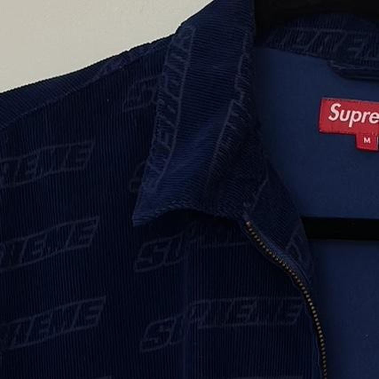 Supreme Debossed Logo Corduroy Jacket 'Royal Blue' -... - Depop