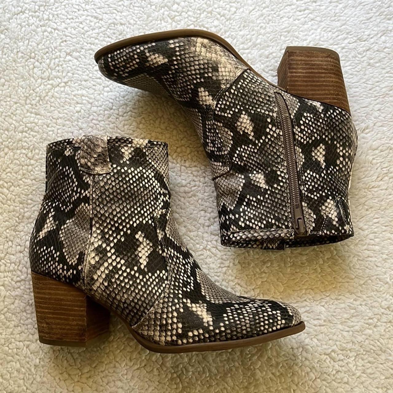 Carlos discount snakeskin booties