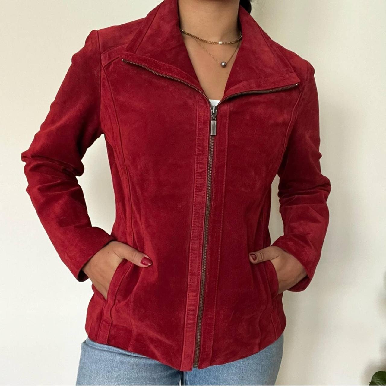 East 5th outlet red leather jacket