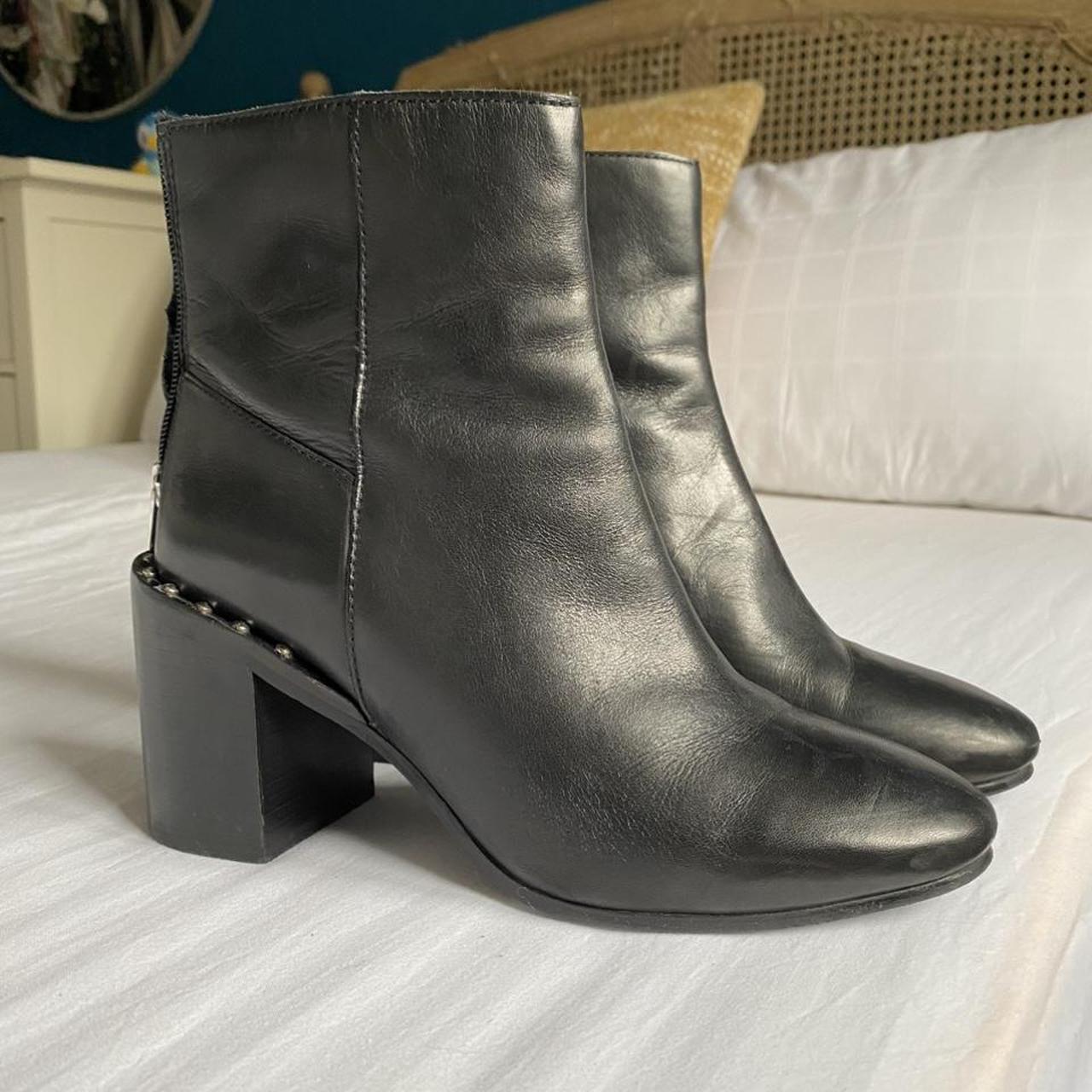 asos leather ankle boots