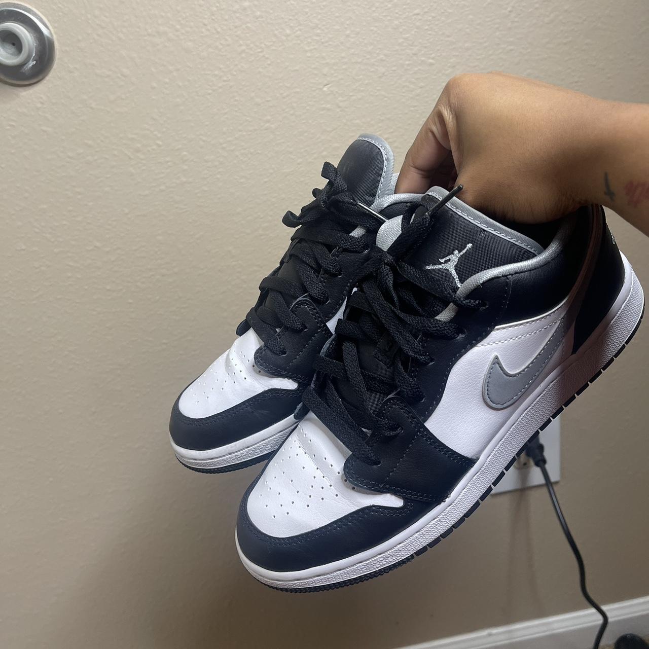 white gray black jordans