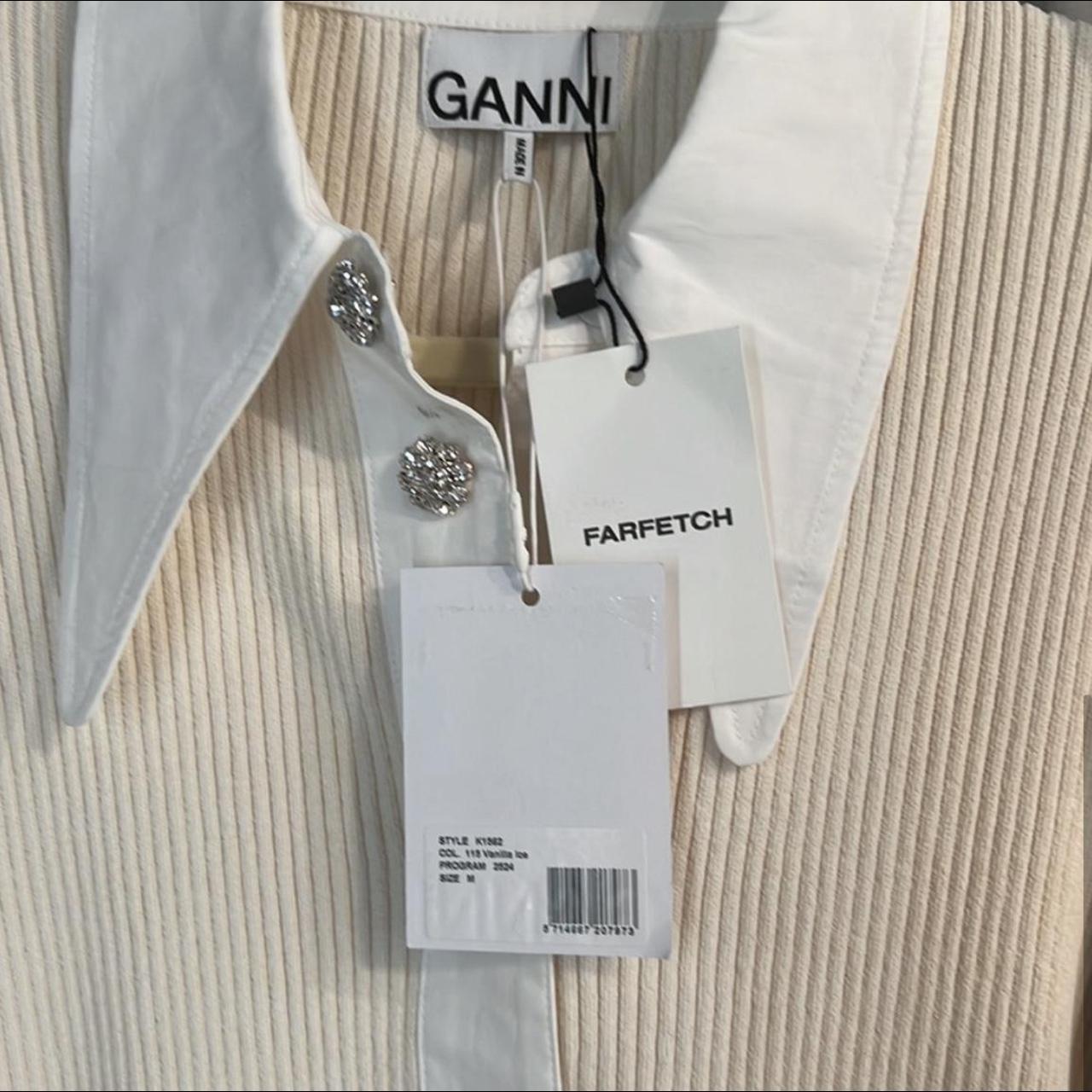 Ganni Women's Cream Cardigan (2)