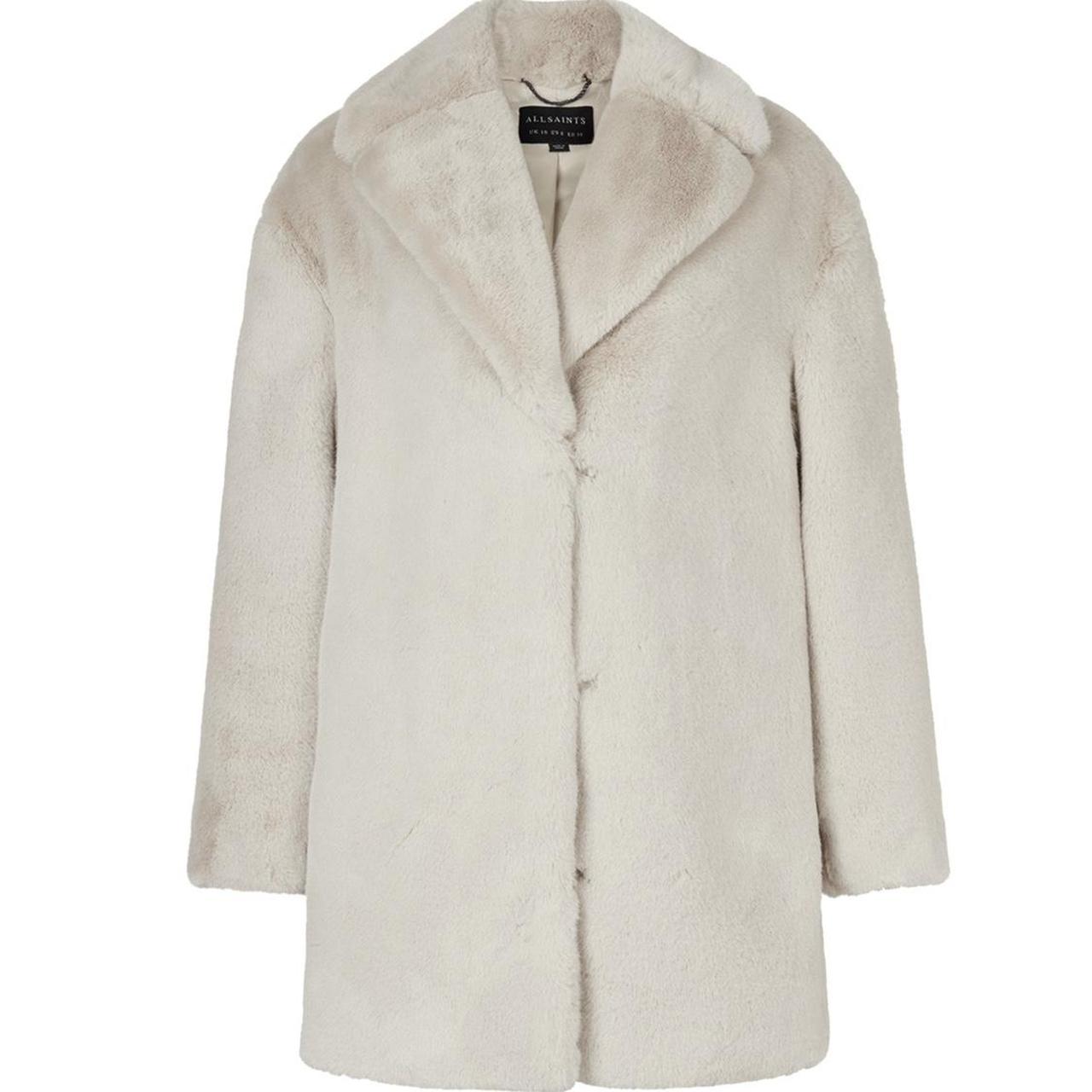 All saints outlet faux fur coat