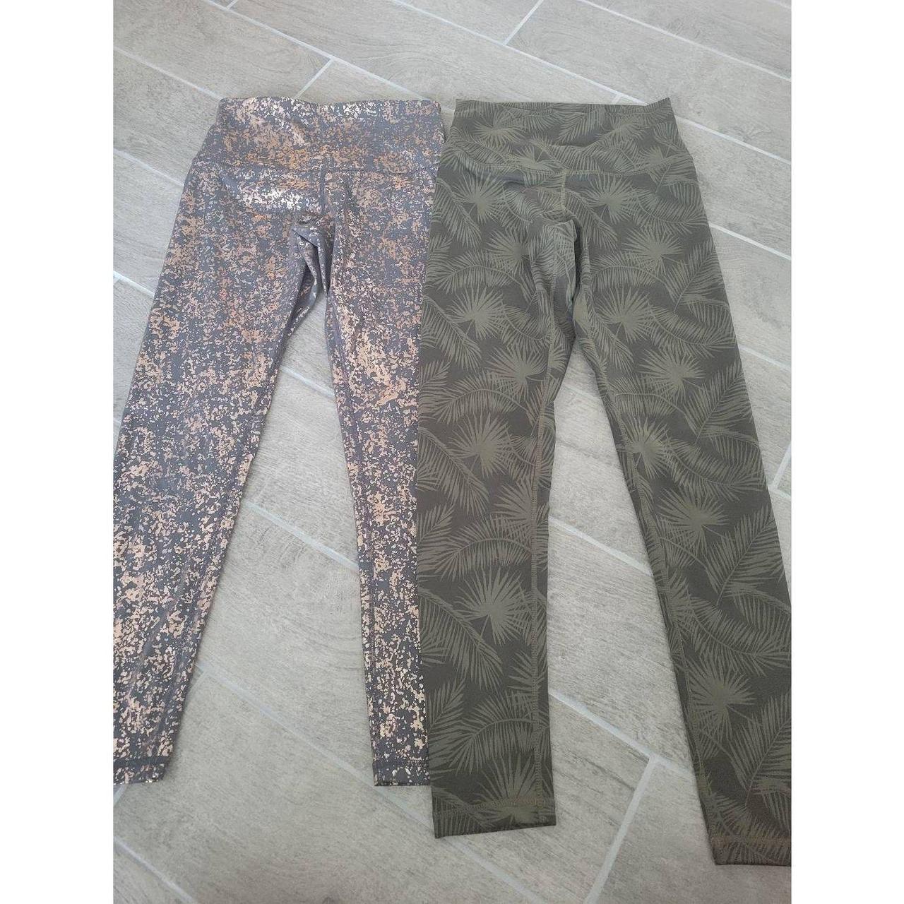 Two pairs of DYI active wear leggings. Grey and - Depop