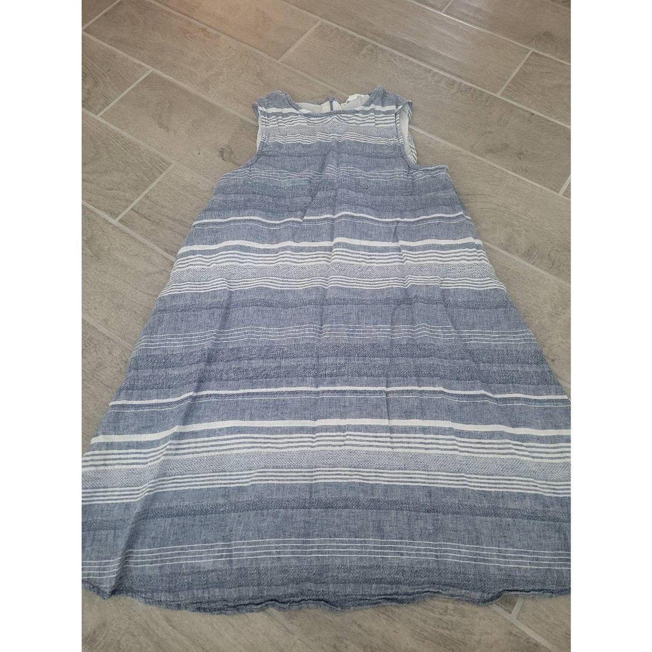 Beach Lunch Lounge Sleeveless Dress. Linen cotton. Depop