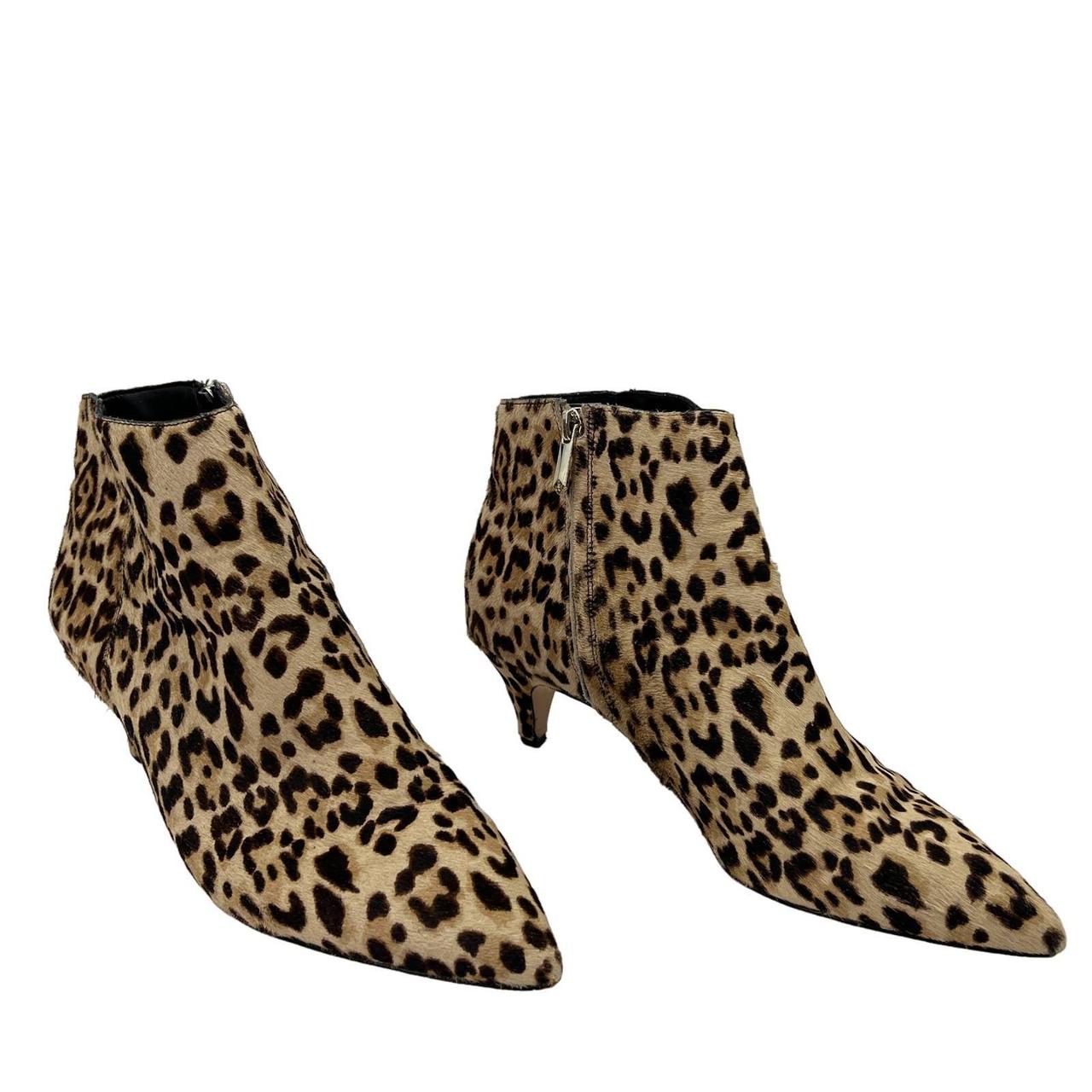 Leopard print hotsell heel booties