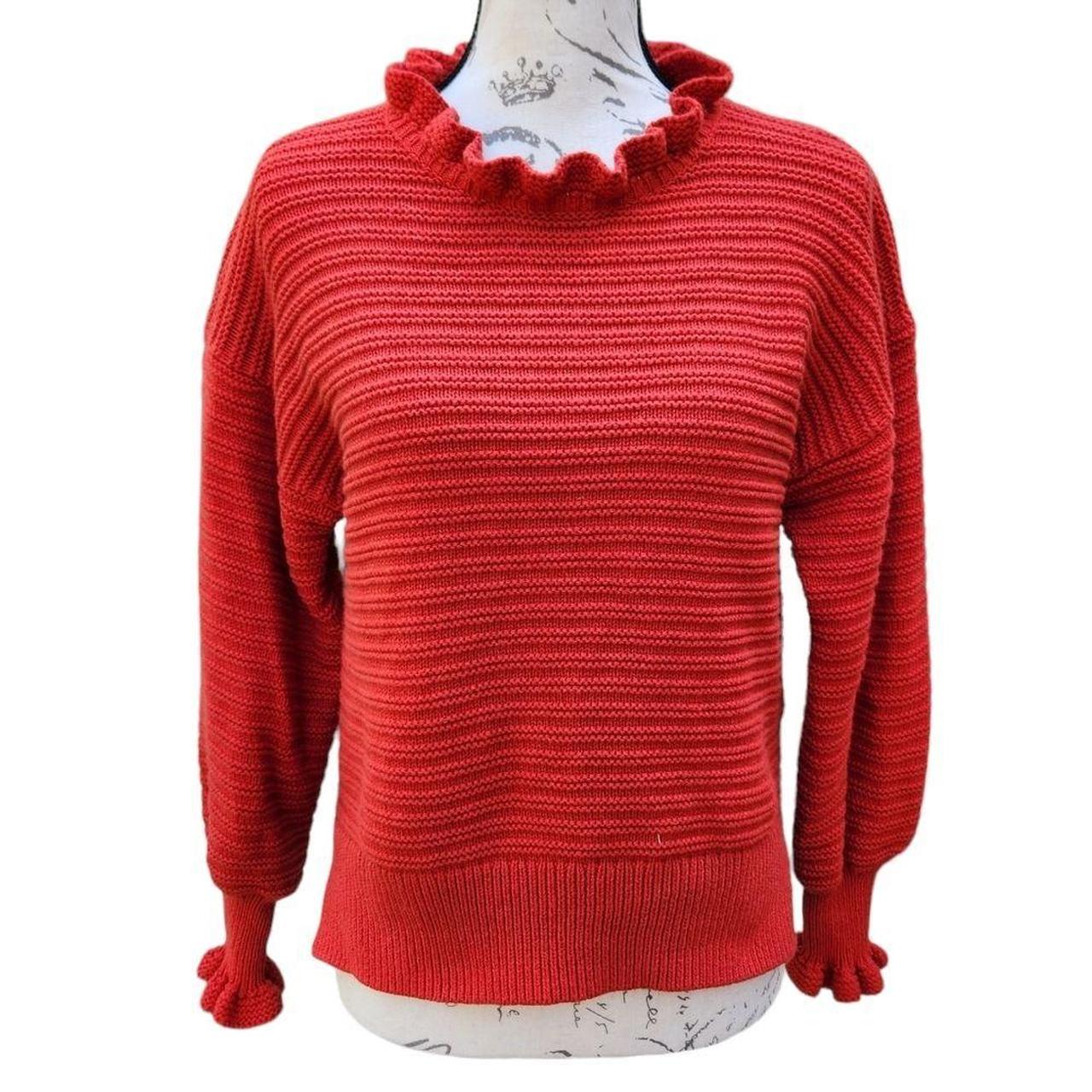 Madewell ruffle best sale neck pullover sweater