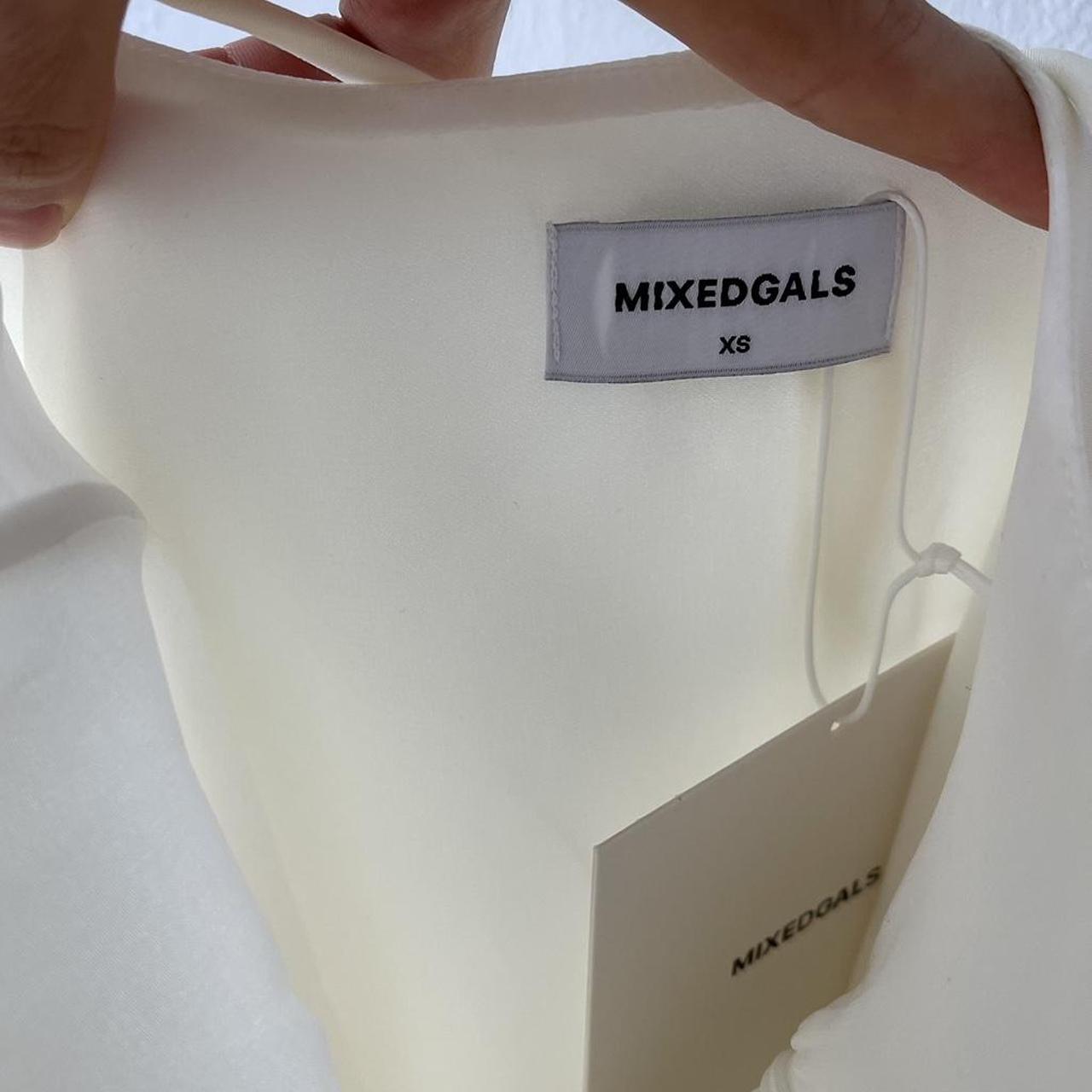 Mixedgals Valentina dress in white. Feminine, bold... Depop