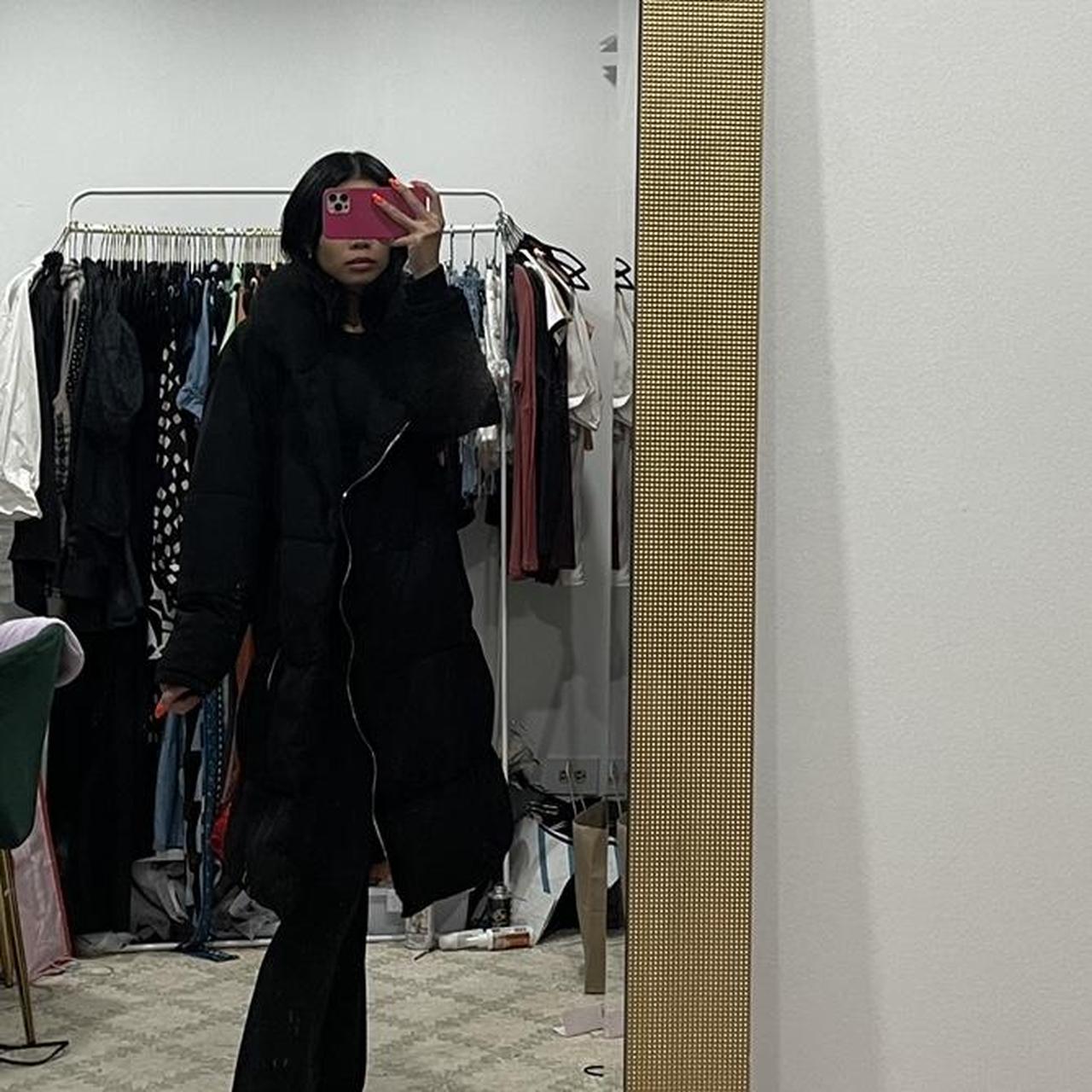 HOLD Zara black puffer/duvet coat. SUPER oversized.... Depop