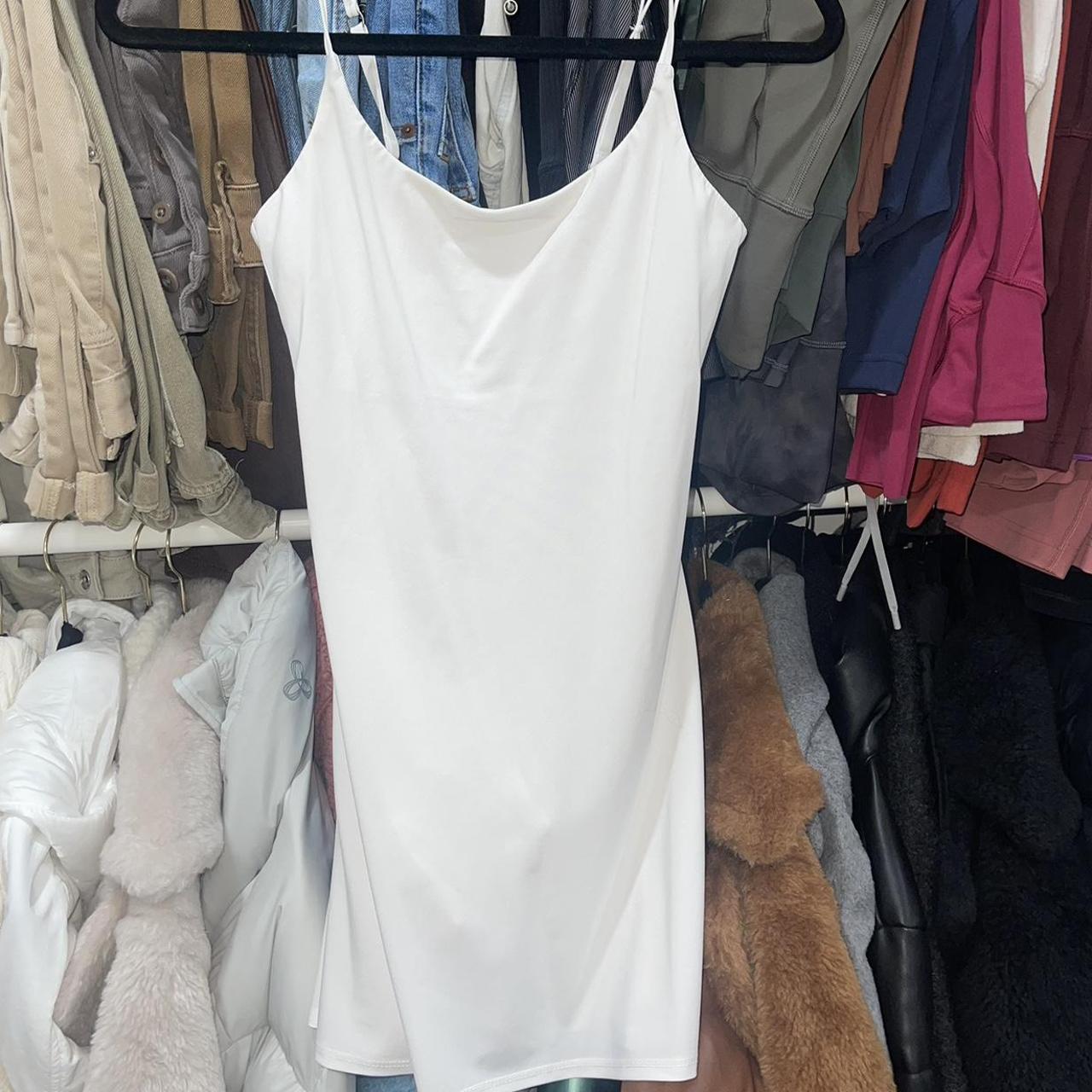 White Abercrombie traveler mini tennis dress with... Depop