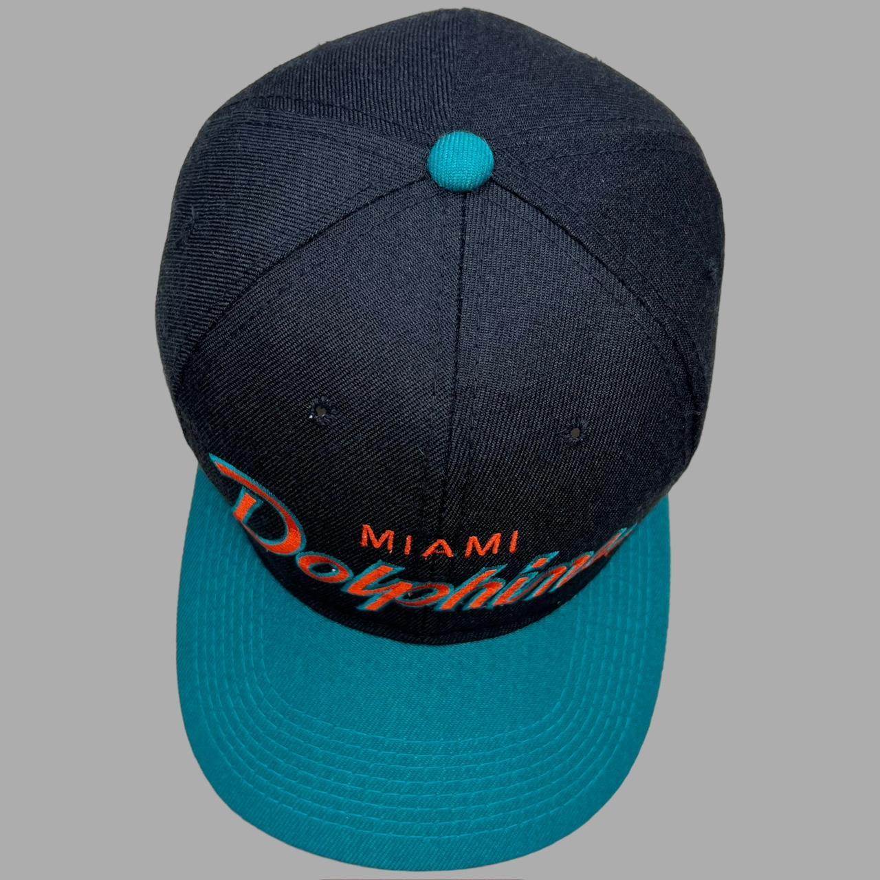 Sports Specialties, Accessories, Vintage 9s Miami Dolphins Sports  Specialties Black Dome Script Snapback Hat