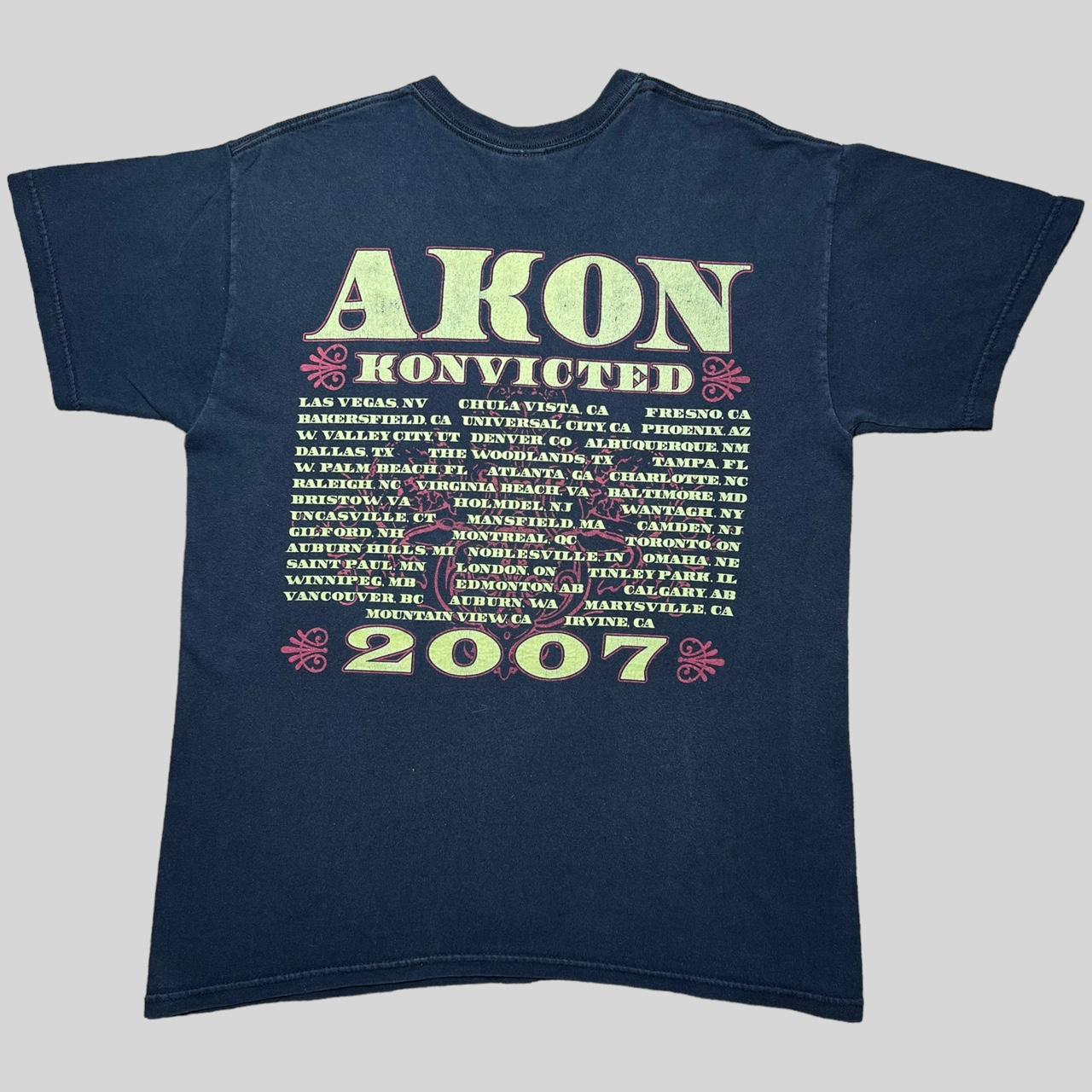 Vintage 2007 Akon Konvicted Rap Tour T-Shirt 🔥, Now...