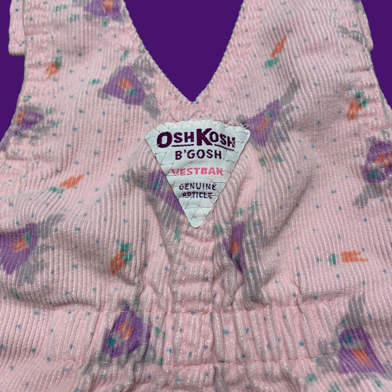 Vintage 90s Kids “Osh Kosh B’Gosh” Pink Corduroy... - Depop