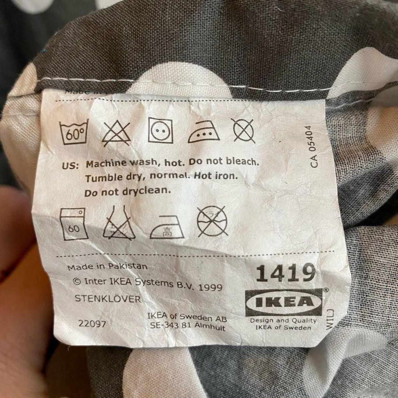 IKEA Dot Duvet Cover Size is Twin Grey and White... - Depop