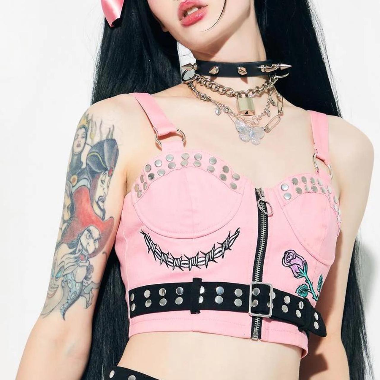 dolls kill pink platforms